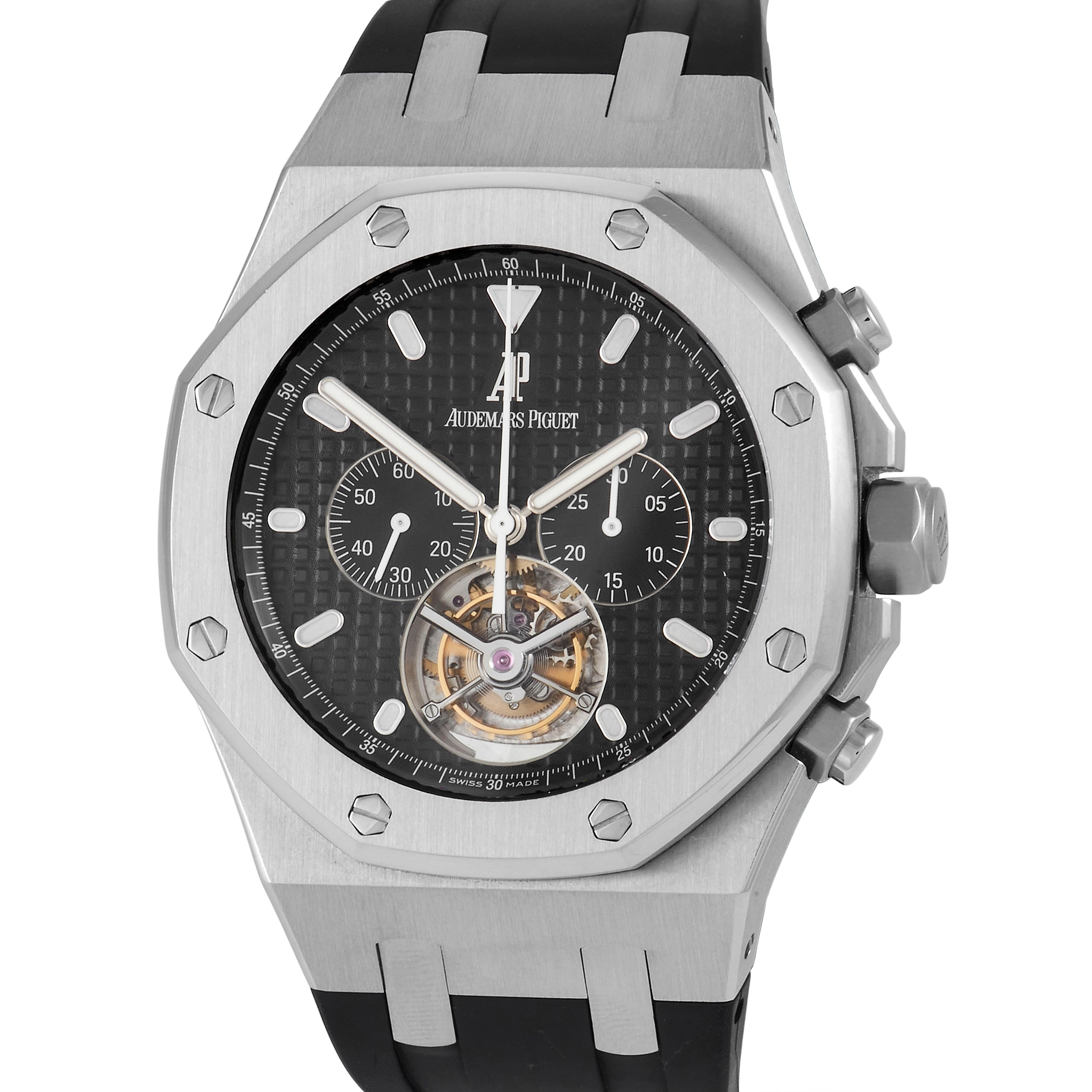 Audemars Piguet Royal Oak Tourbillon Chronograph Watch 25977ST.OO.D002CR.01 - Image 2
