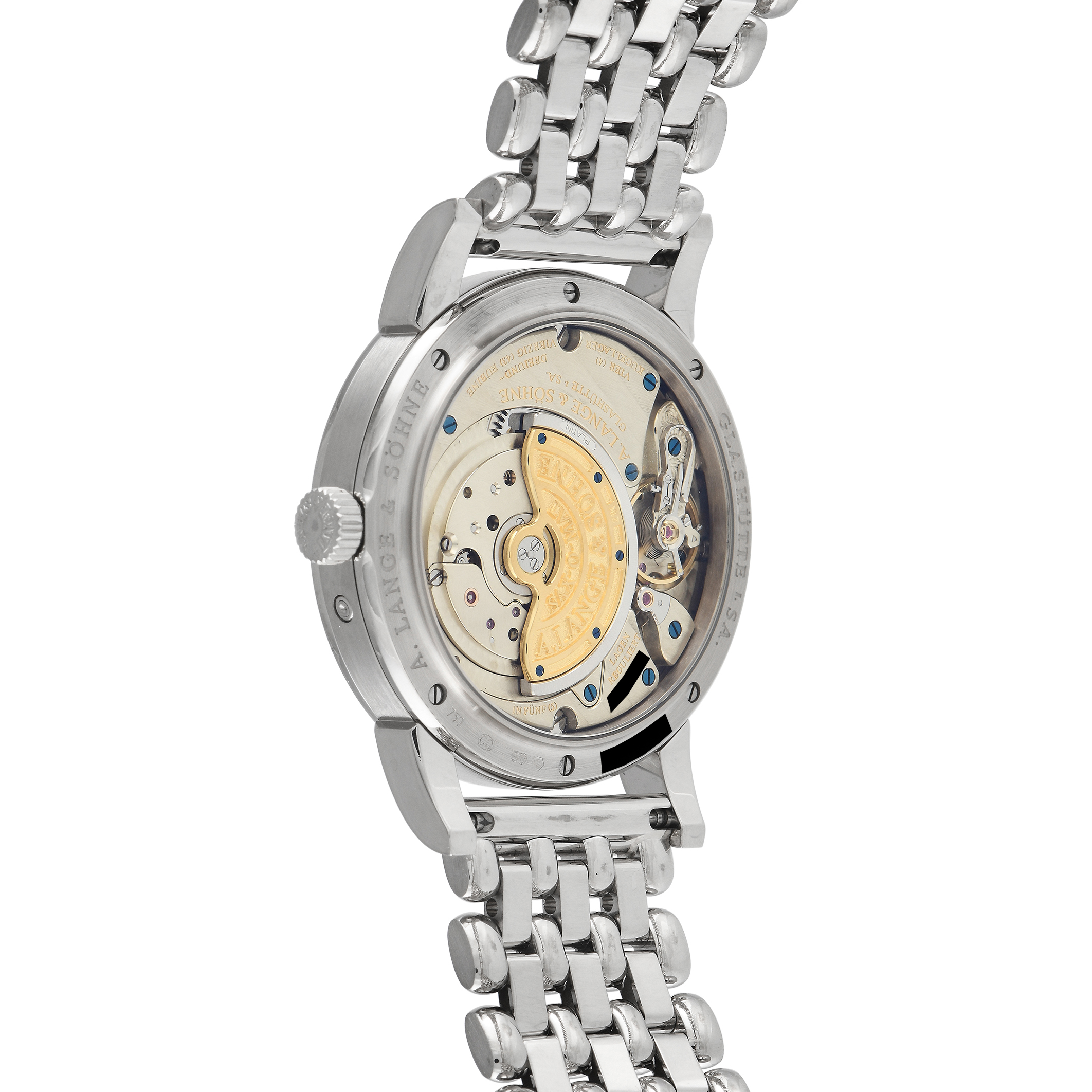 A. Lange & Sohne Saxonia Annual Calendar 18K White Gold Watch 330.026