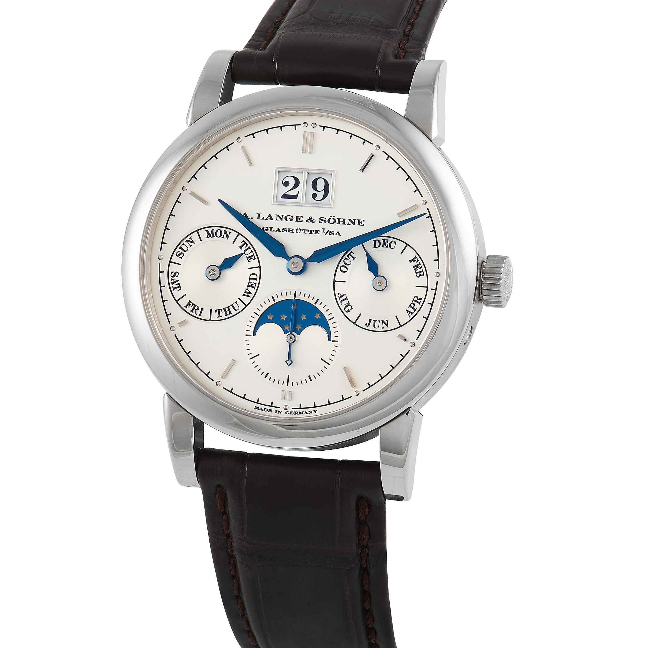 A. Lange & Sohne Saxonia Annual Calendar Watch 330.026 - Image 2