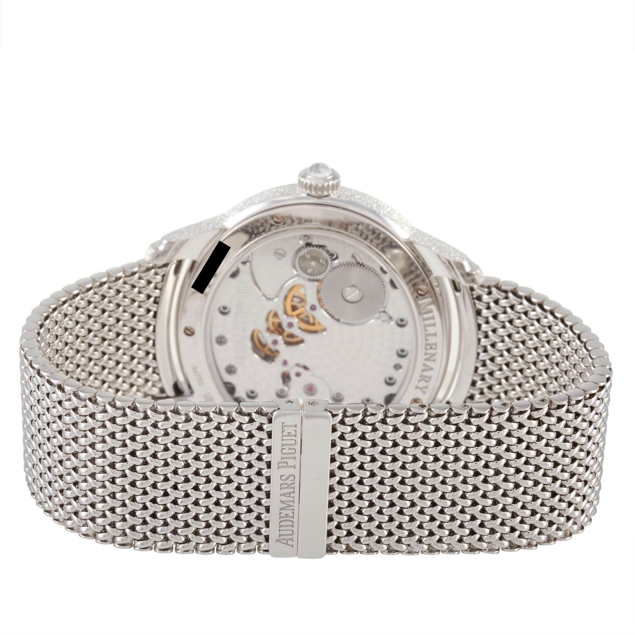Audemars Piguet Millenary Frosted 18K White Gold Aventurine Dial 39.5 mm Watch 77244BC.GG.1272BC.01