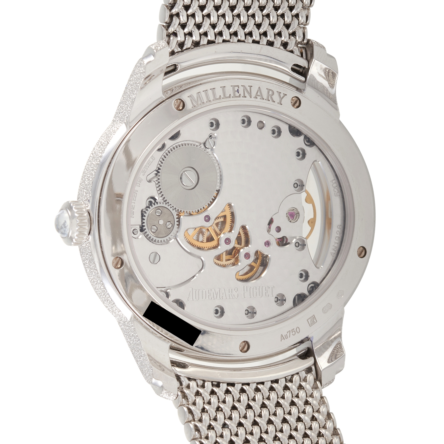 Audemars Piguet Millenary Frosted 18K White Gold Aventurine Dial 39.5 mm Watch 77244BC.GG.1272BC.01