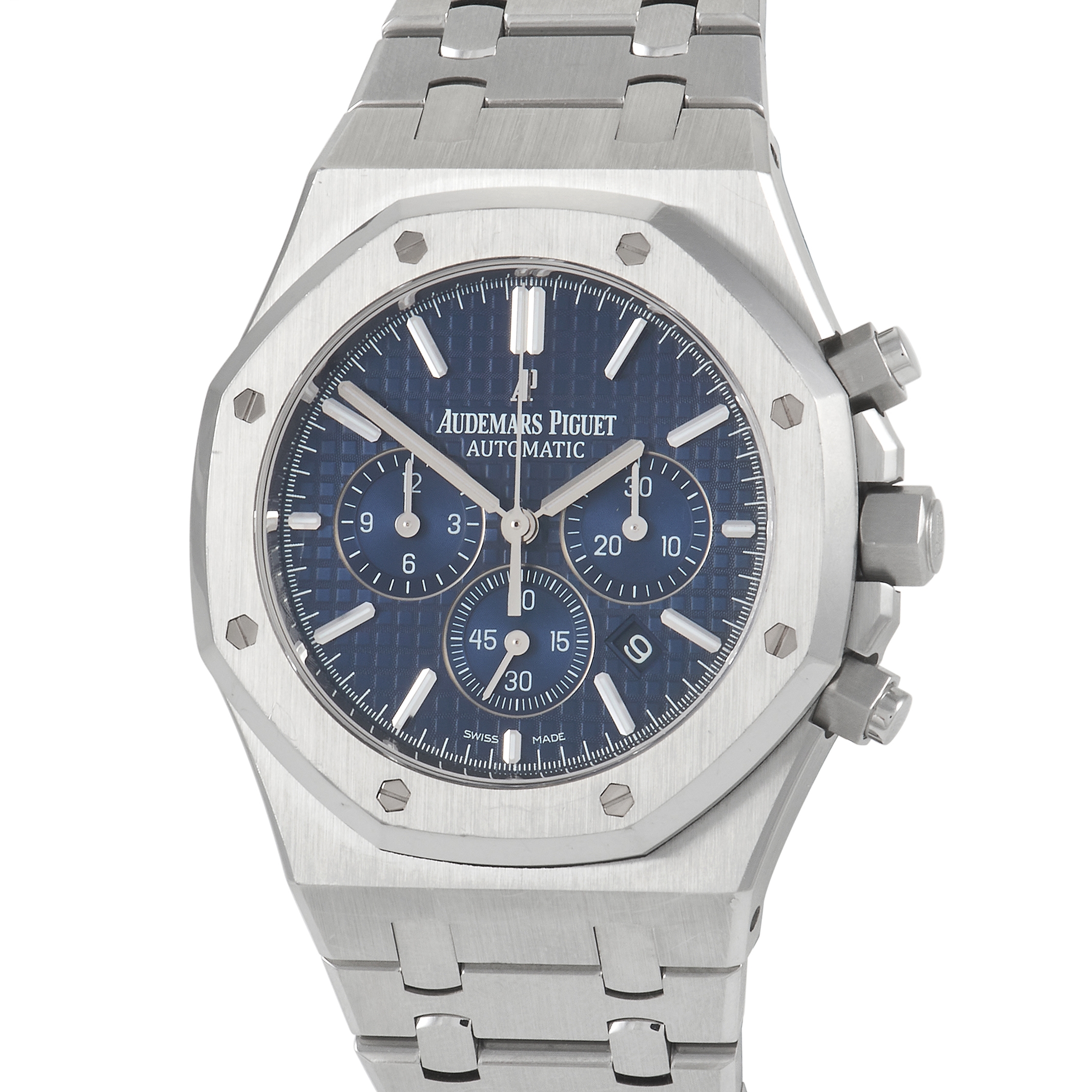 Audemars Piguet Royal Oak Steel Blue Chronograph Watch 26320ST.OO.1220ST.03