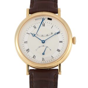 Pre-owned Breguet Classique Retrograde Seconds 18ct yellow gold guilloche dial, ref. 5207BA
