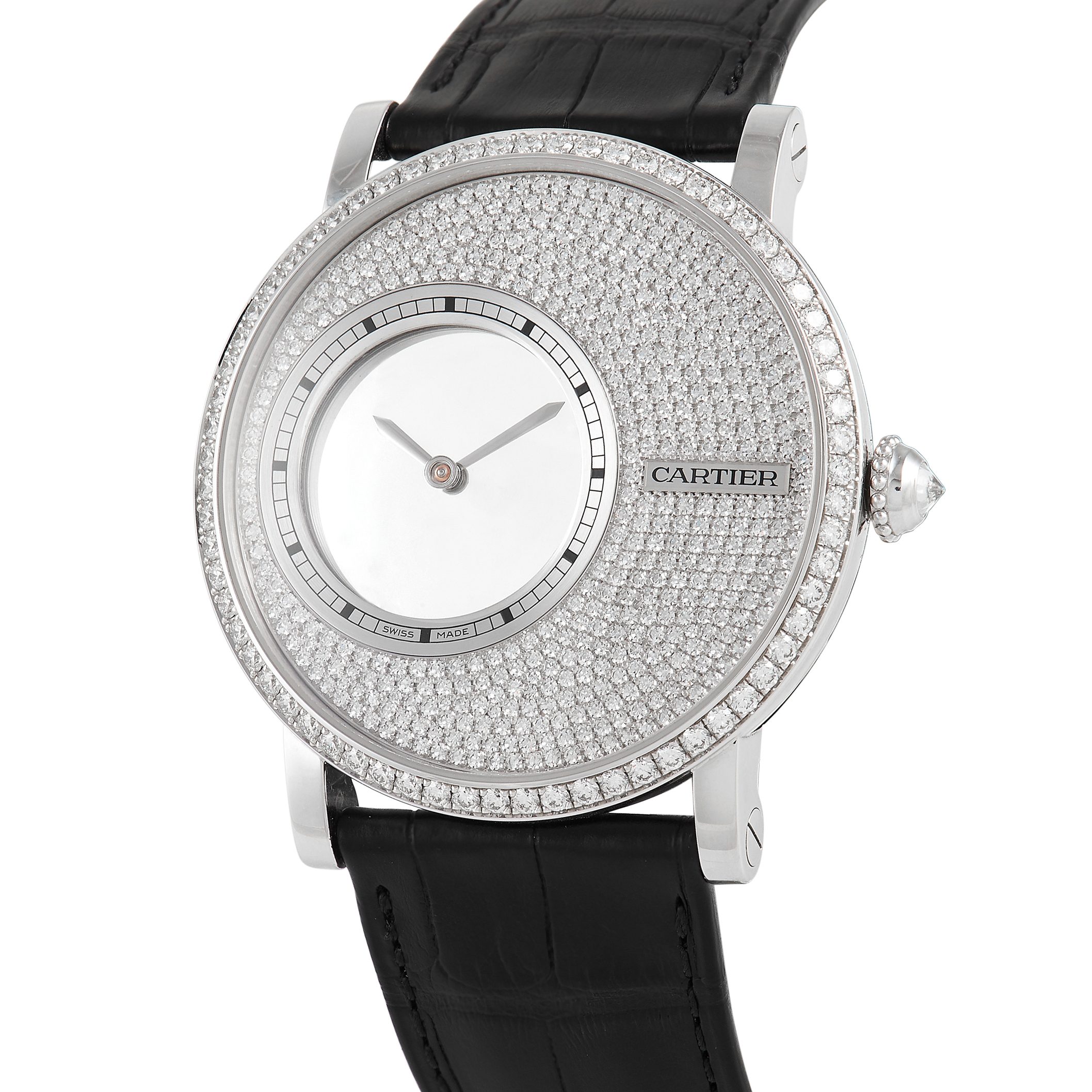 Cartier Rotonde De Mysterious Hour Ladies Diamond Watch HPI00636 - Image 2