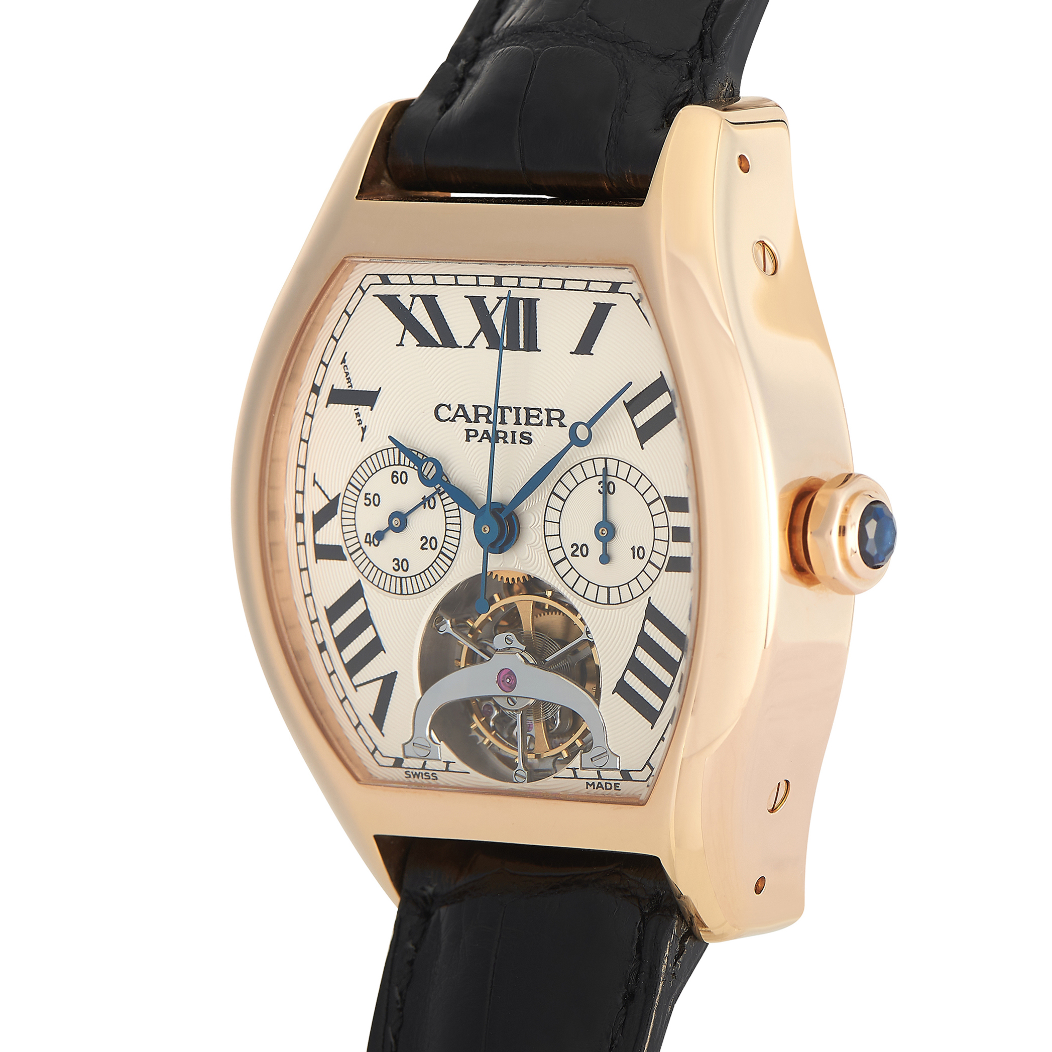 Cartier Tortue Tourbillon Chronograph Watch W1548151 - Image 2