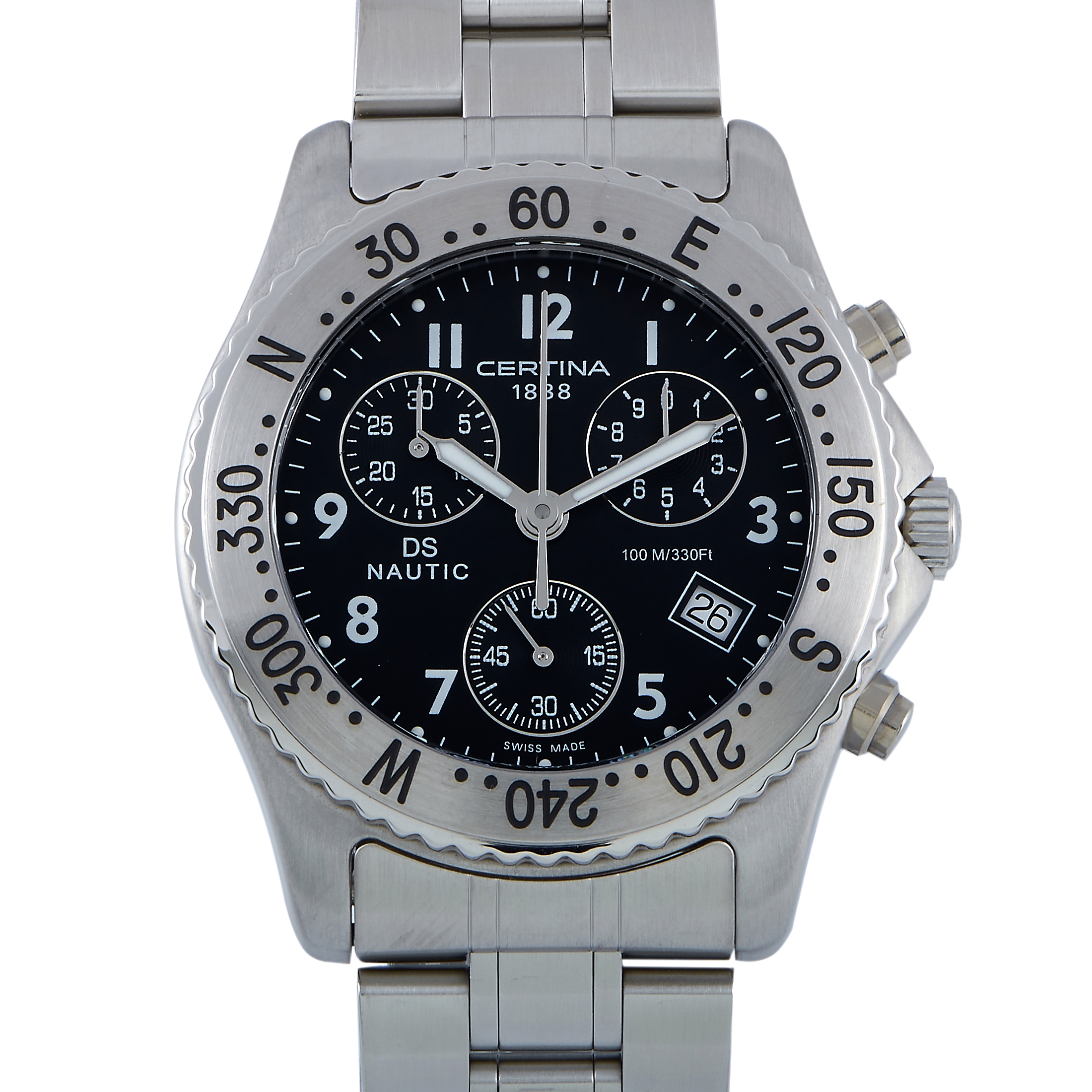 Certina DS Nautic Chronograph Black Dial Men's Watch C542.7118.42