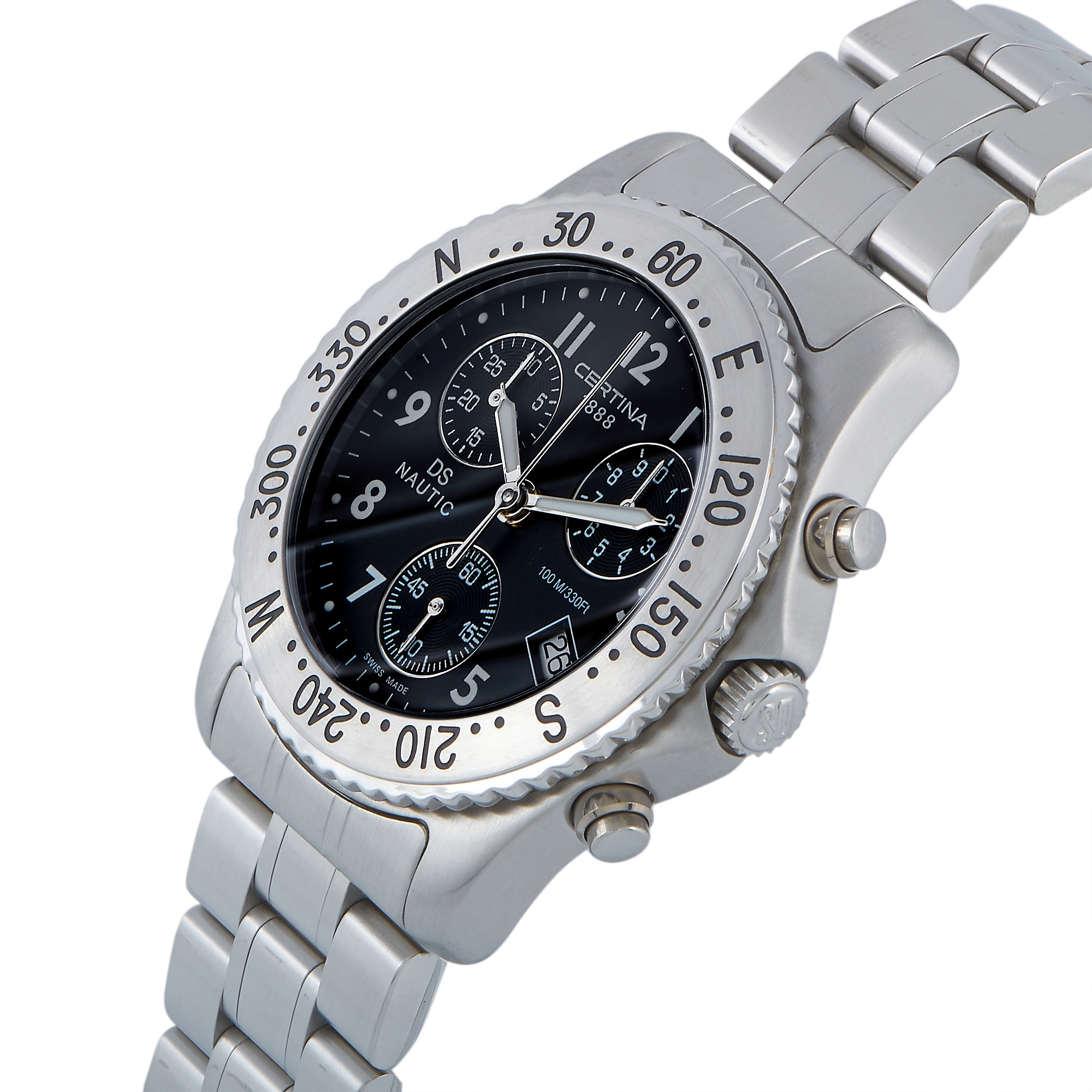 Certina DS Nautic Chronograph Black Dial Men's Watch C542.7118.42.69