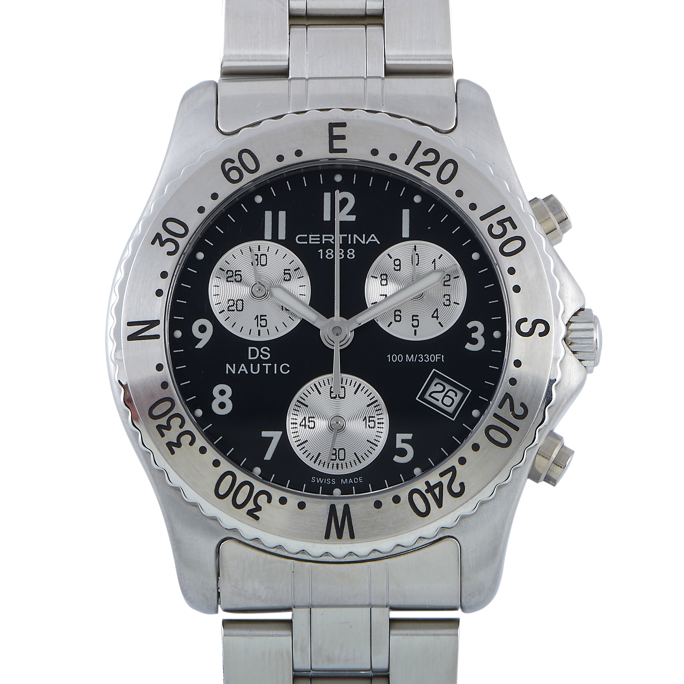 Certina DS Nautic Black Dial Men's Chronograph Watch C542.7118.42.92
