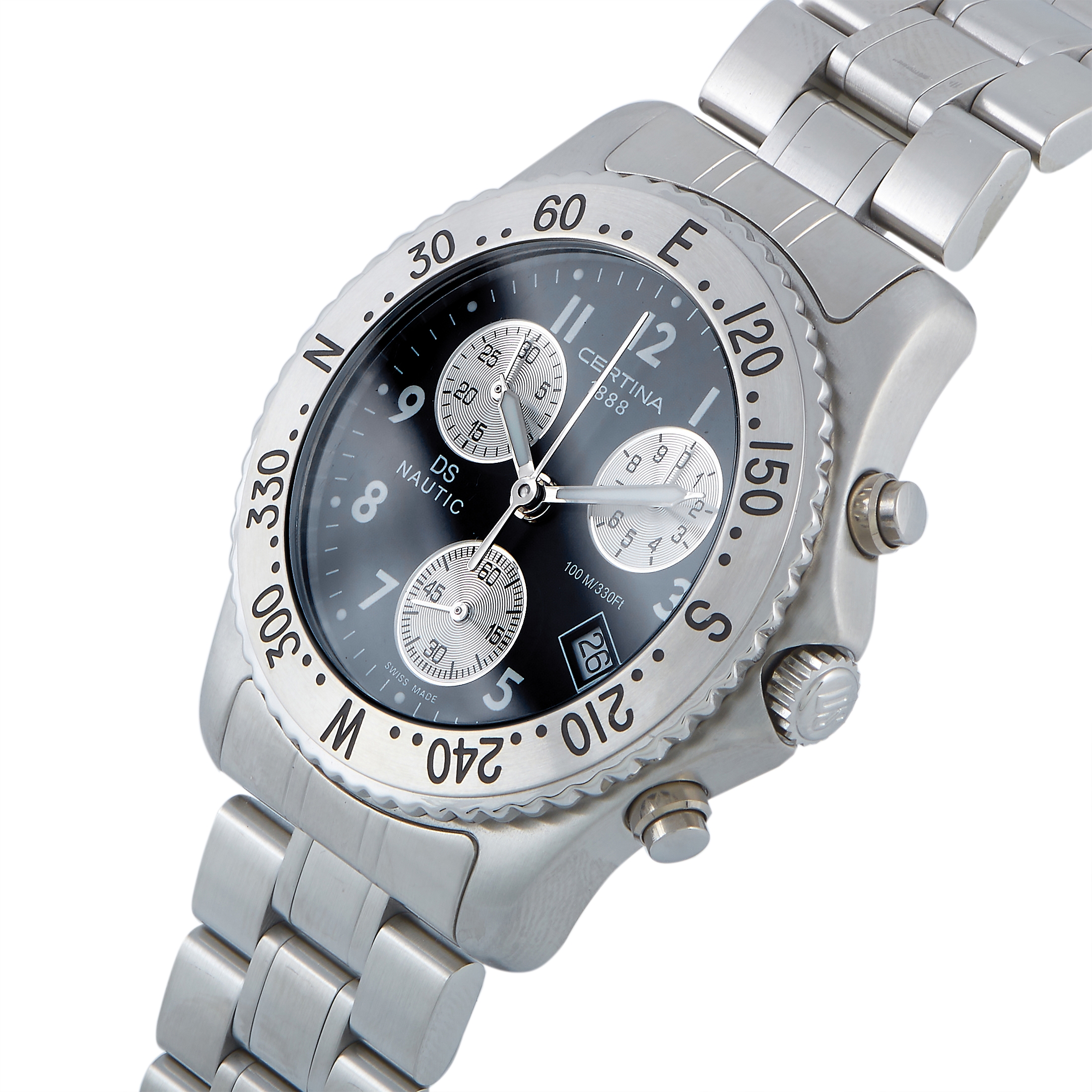 Certina DS Nautic Black Dial Men's Chronograph Watch C542.7118.42.92