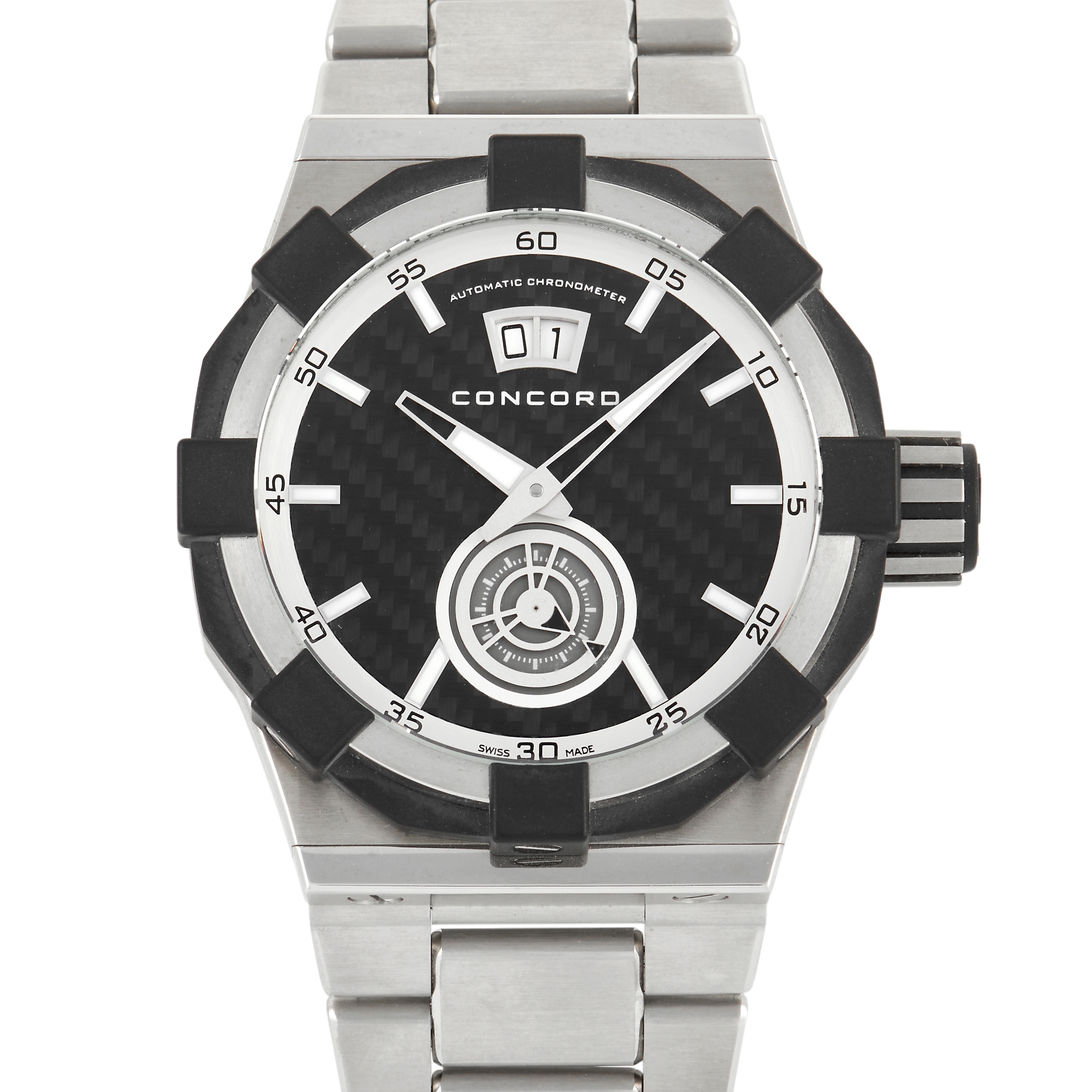 Concord C1 Big Date Chronograph Watch 01.5.14.1002