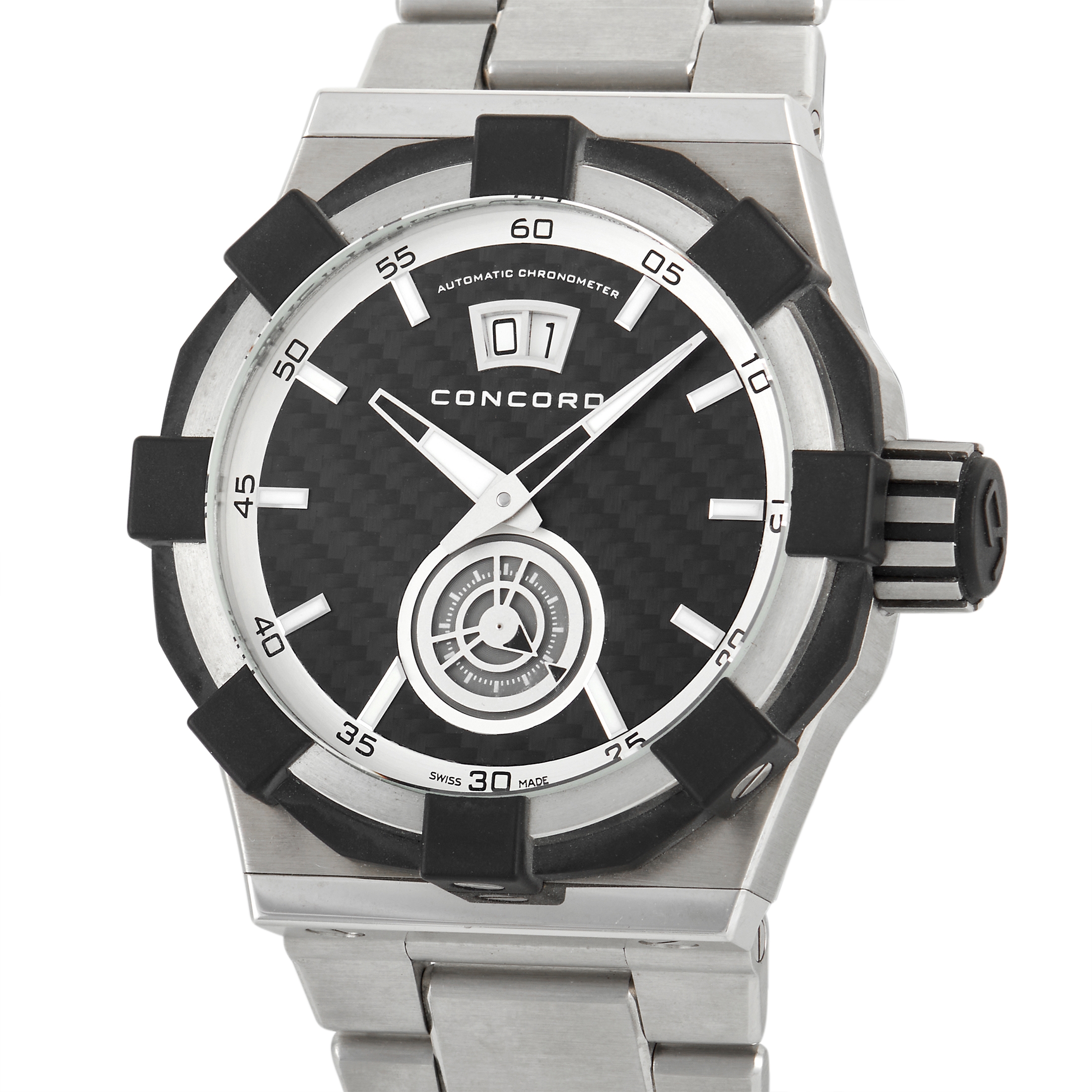 Concord C1 Big Date Chronograph Watch 01.5.14.1002