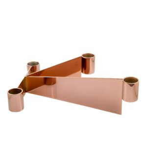 Georg Jensen Urkiola Stainless Steel and PVD Candle Holder