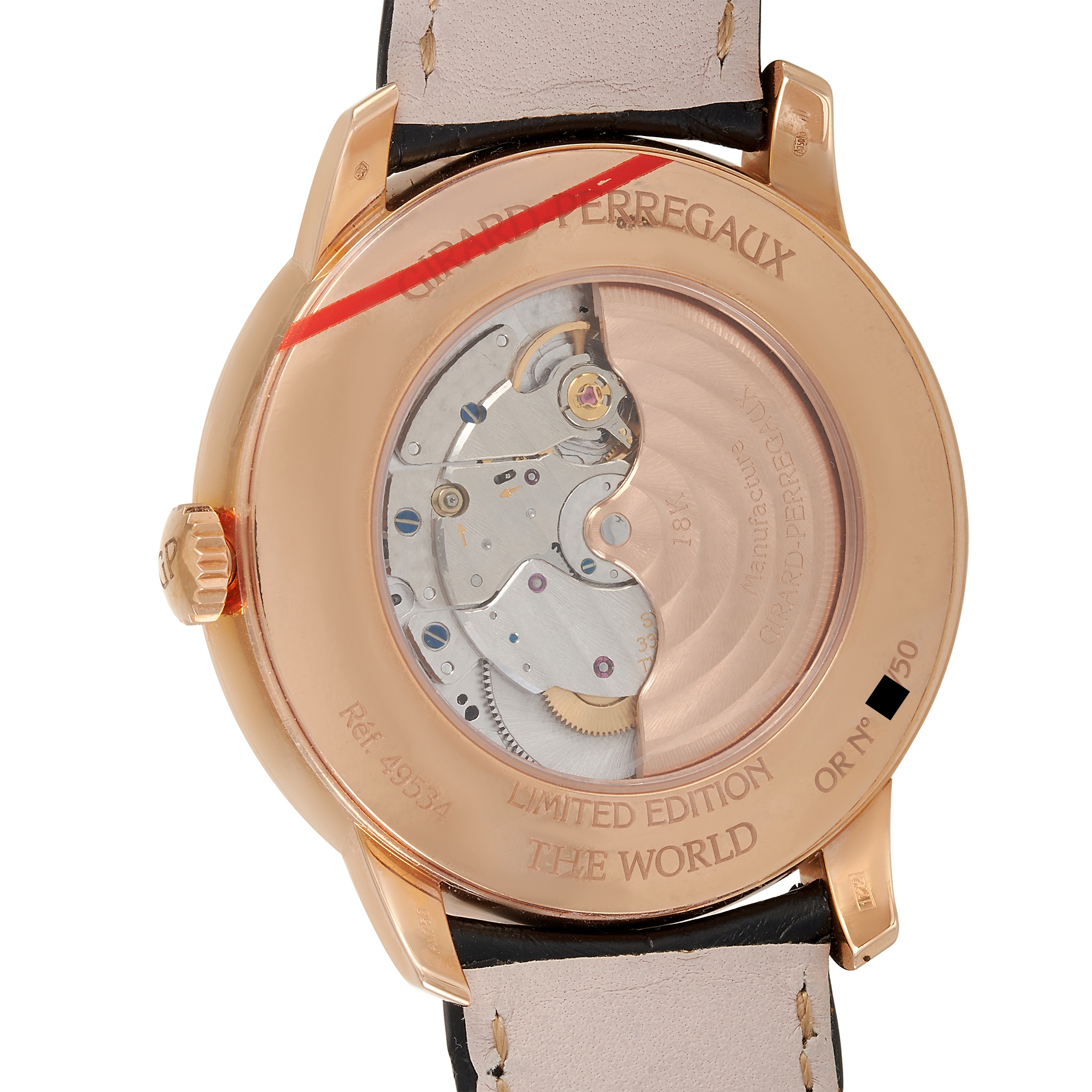 Girard Perregaux 1966 The World Limited Edition Cloisonné Enamel Dial Watch 49534-52-1329SBB6A