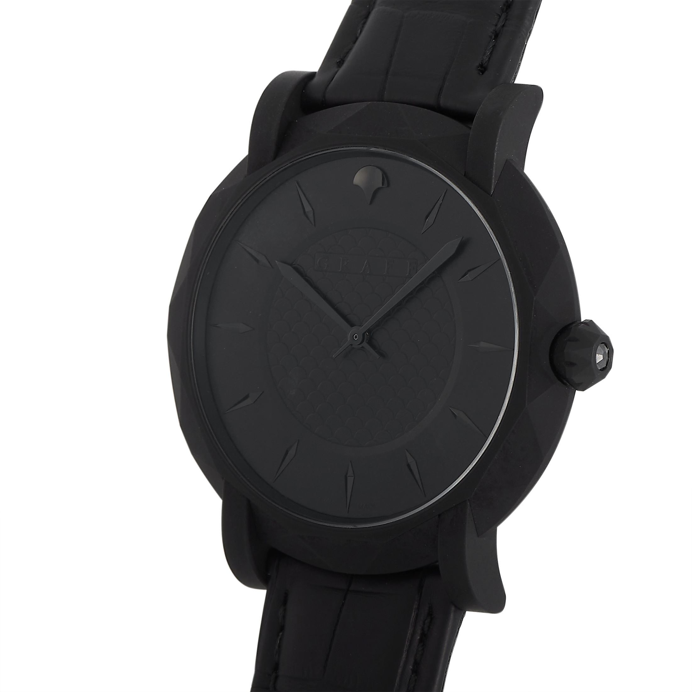Graff Star Slim Eclipse Titanium All Black Watch GSU43DLC