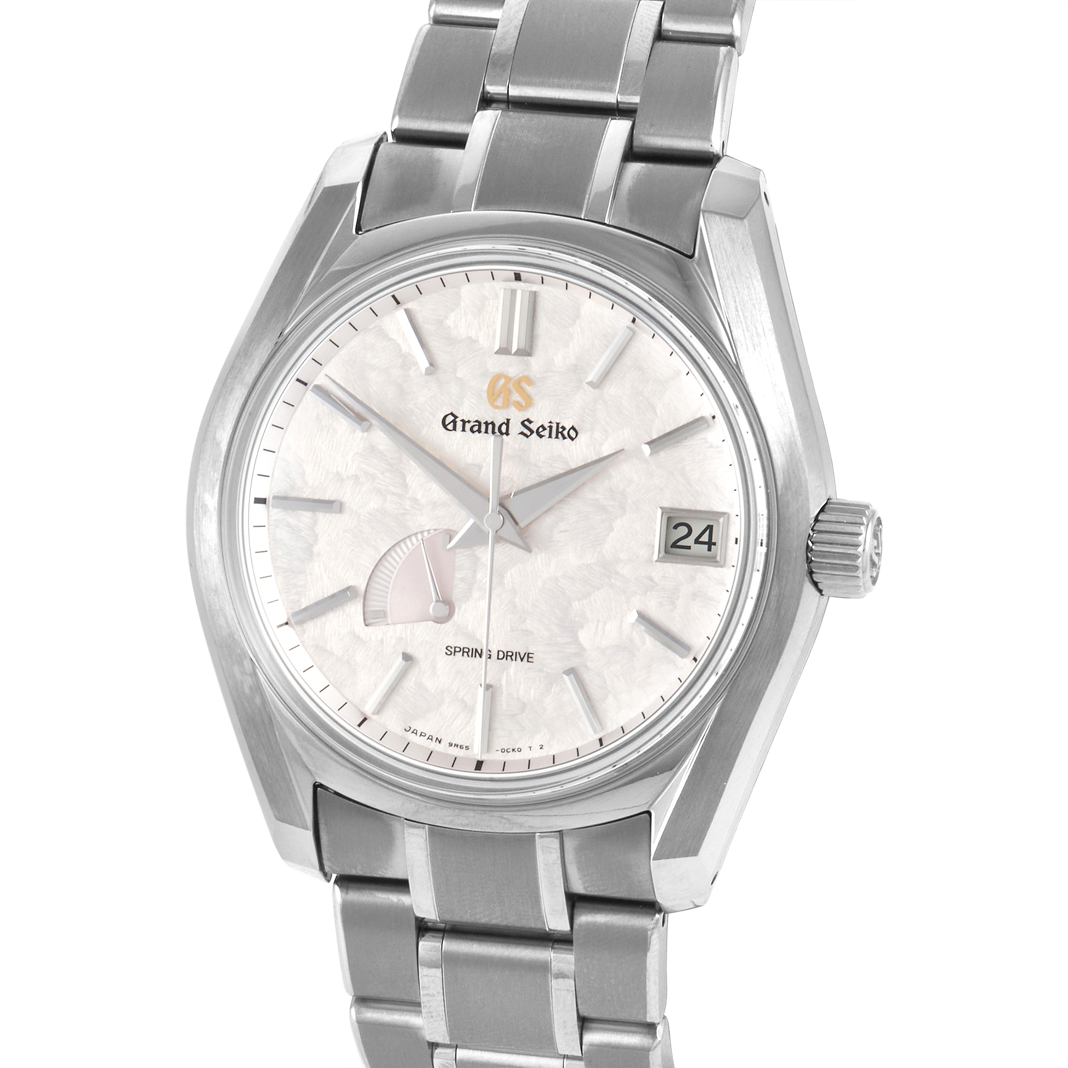 Grand Seiko "Shunbun" Spring Drive Textured Dial Watch SBGA413