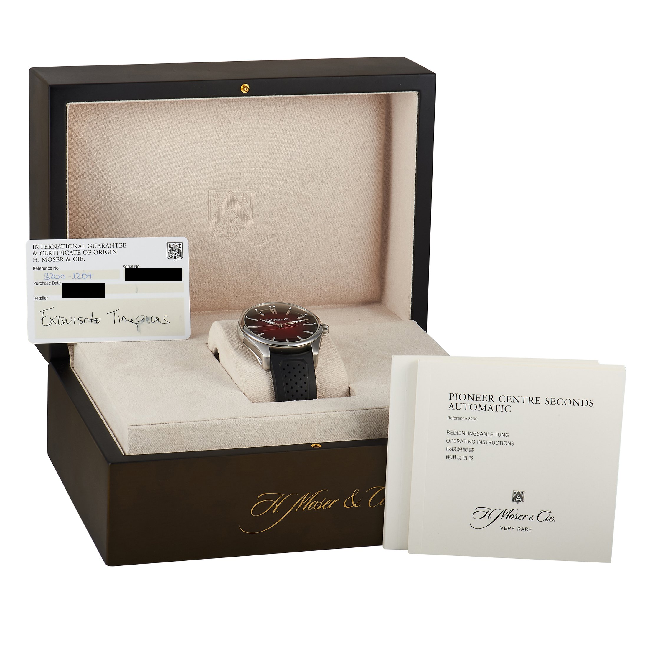 H. Moser Pioneer Centre Seconds Swiss Mad Red Watch 3200-1207 - Image 5