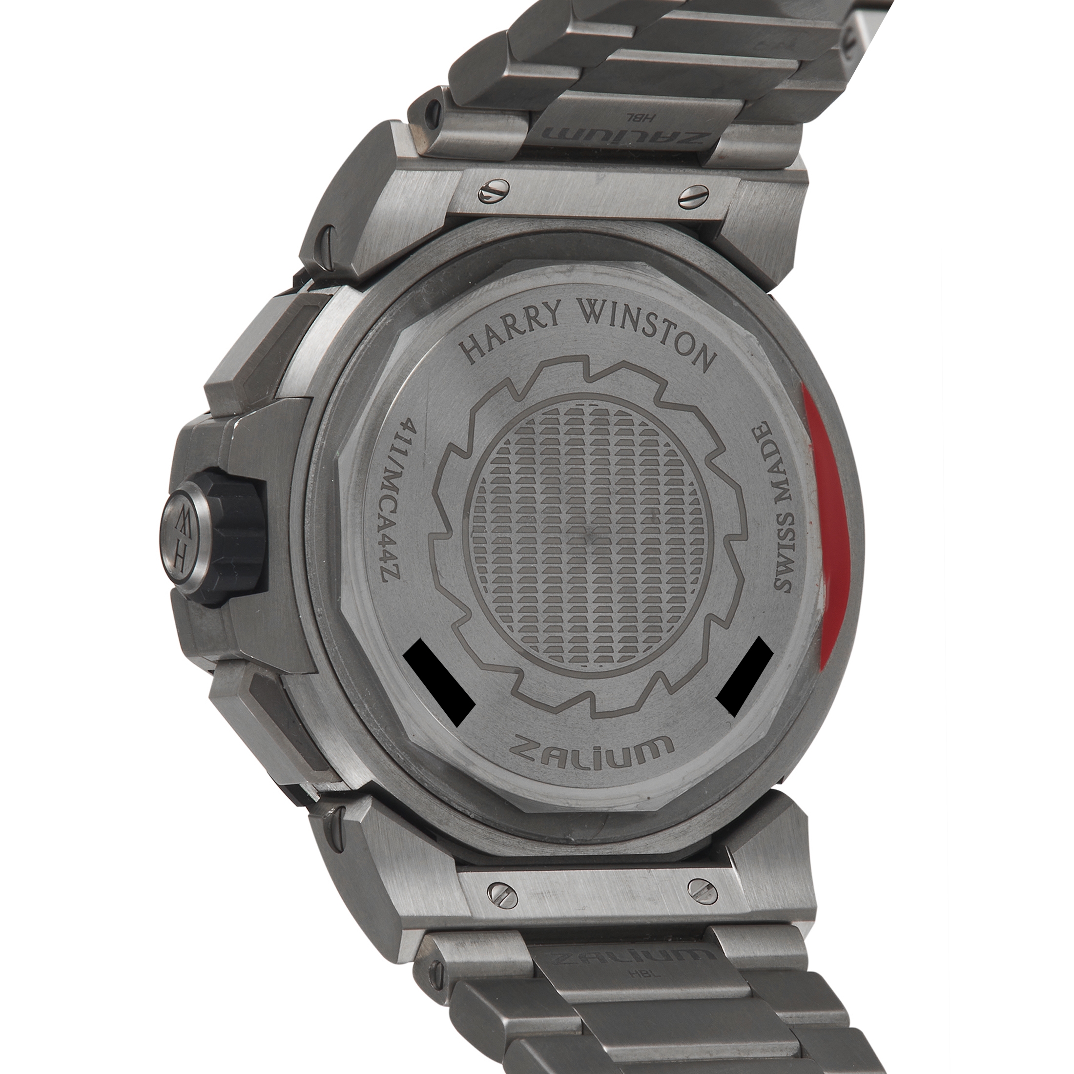 Harry Winston Ocean 44 mm Stainless Steel Transparent Skeleton Dial Watch 411/mca44zz.k
