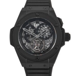 Pre-owned Hublot Big Bang King Power Tourbillon 48mm carbon composite skeletonised with box