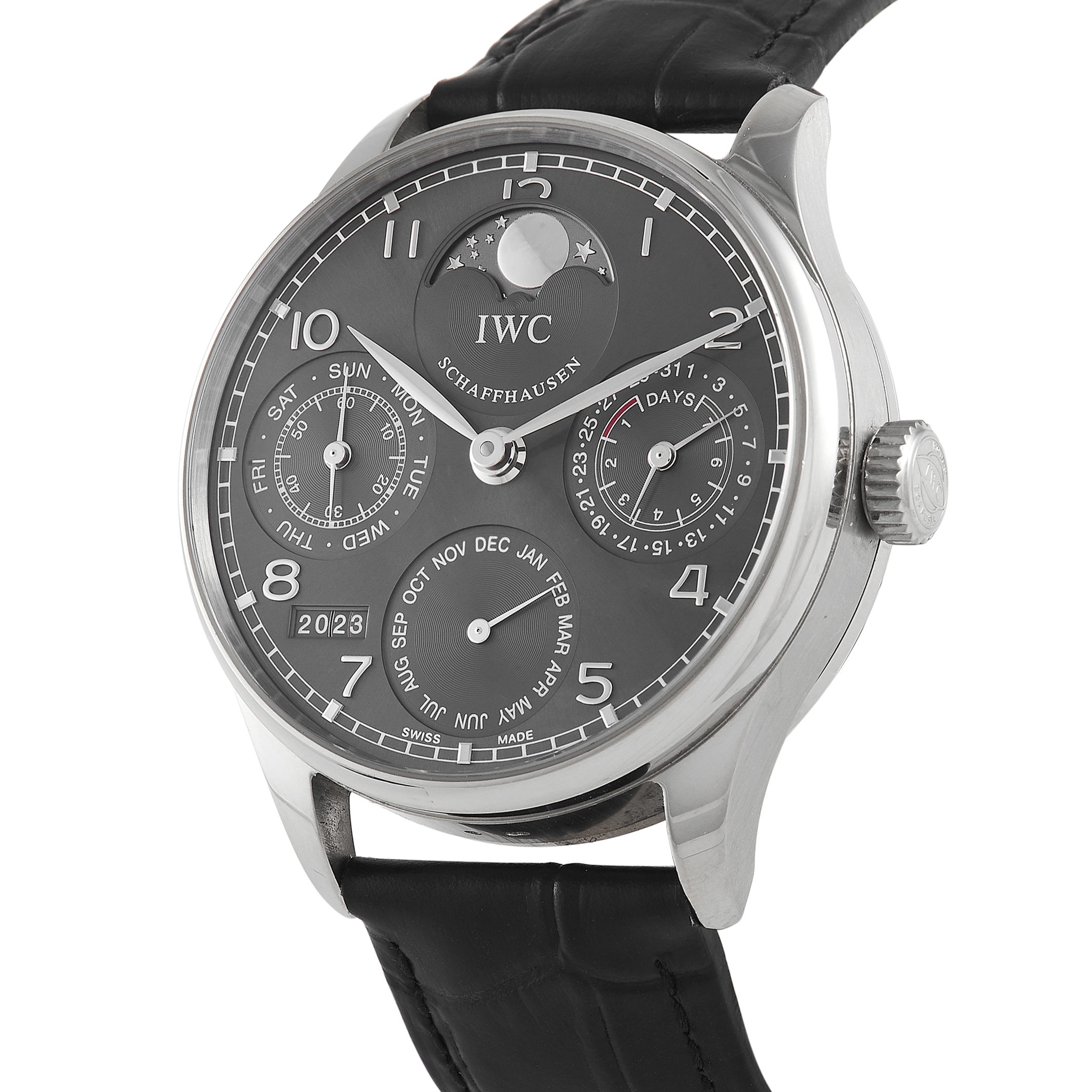 IWC Portuguese Perpetual Calendar 18K White Gold Watch IW502218 - Image 2