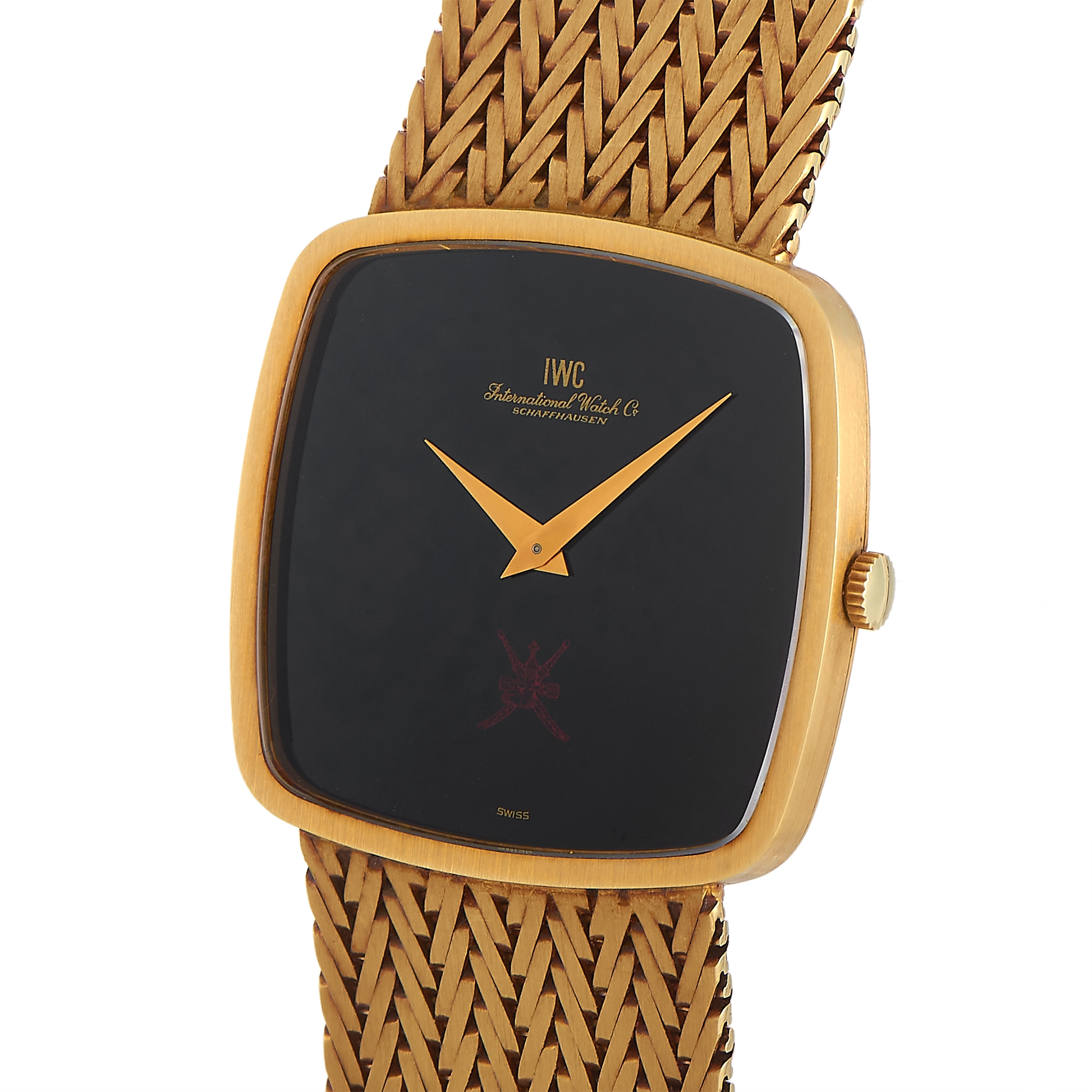 IWC Khanjar 18K Yellow Gold Watch, Ring and Cufflinks Set