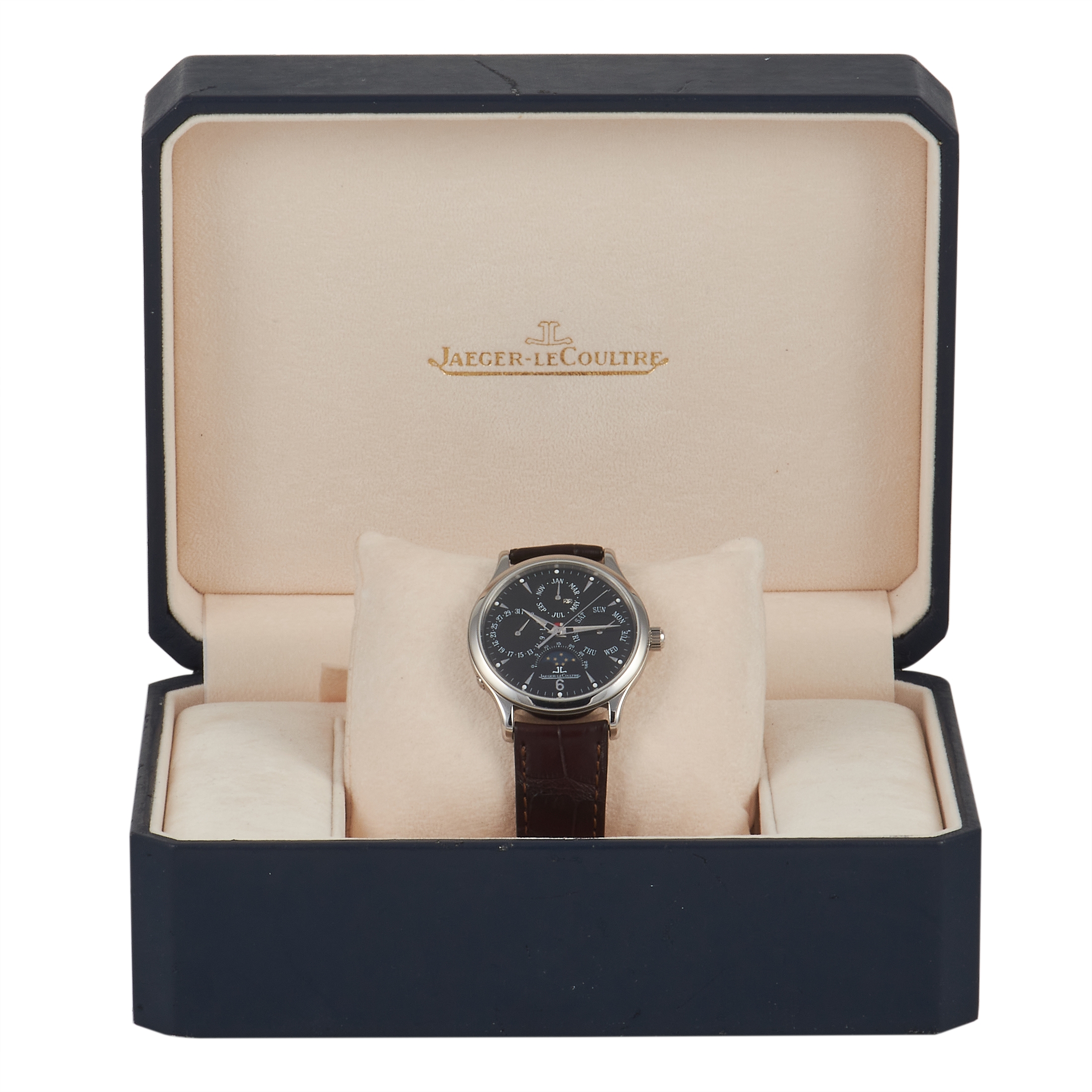 Jaeger-LeCoultre 37.2 mm Master Control Perpetual Calendar 18K White Gold Watch 12129820