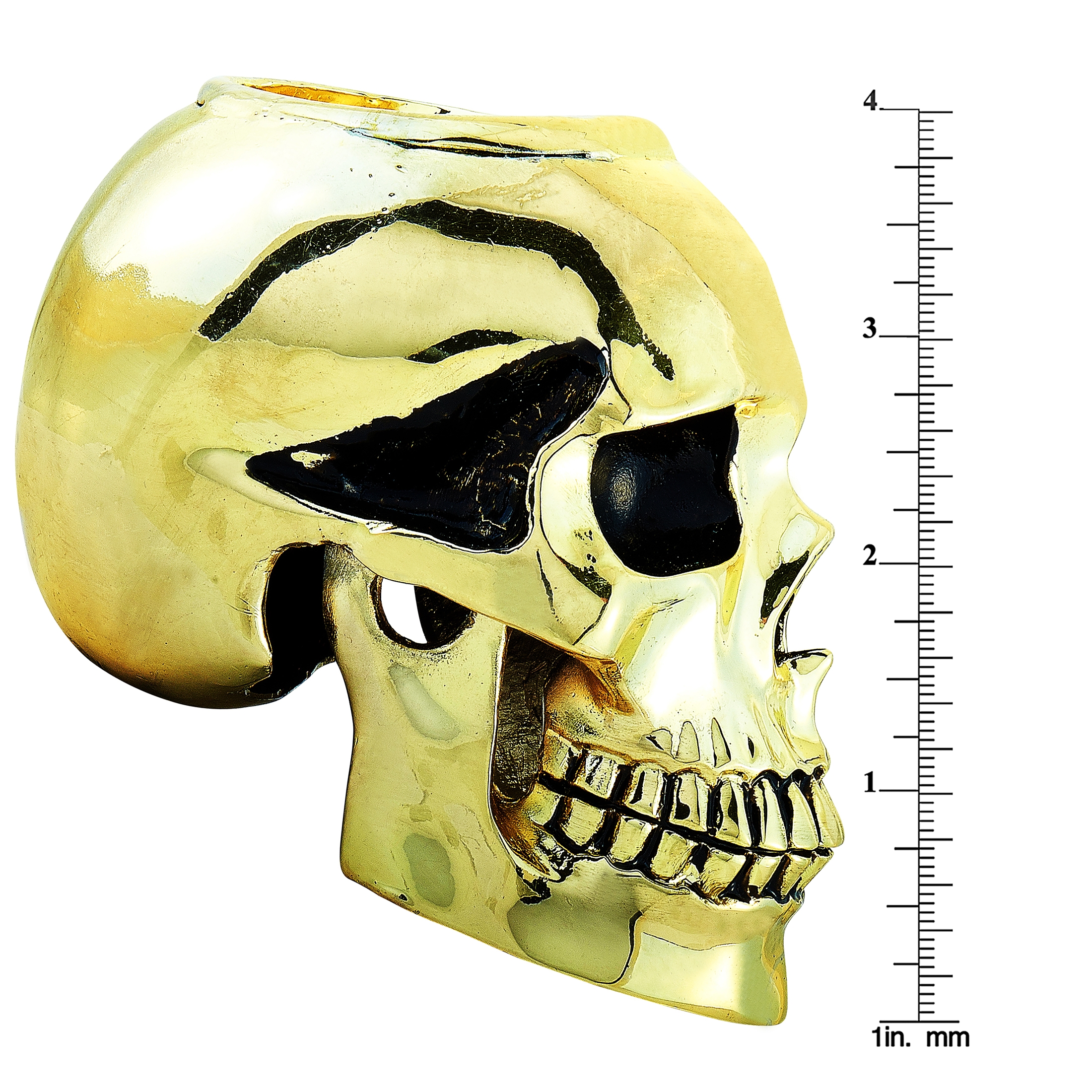 King Baby Skull Brass Alloy Candle Holder