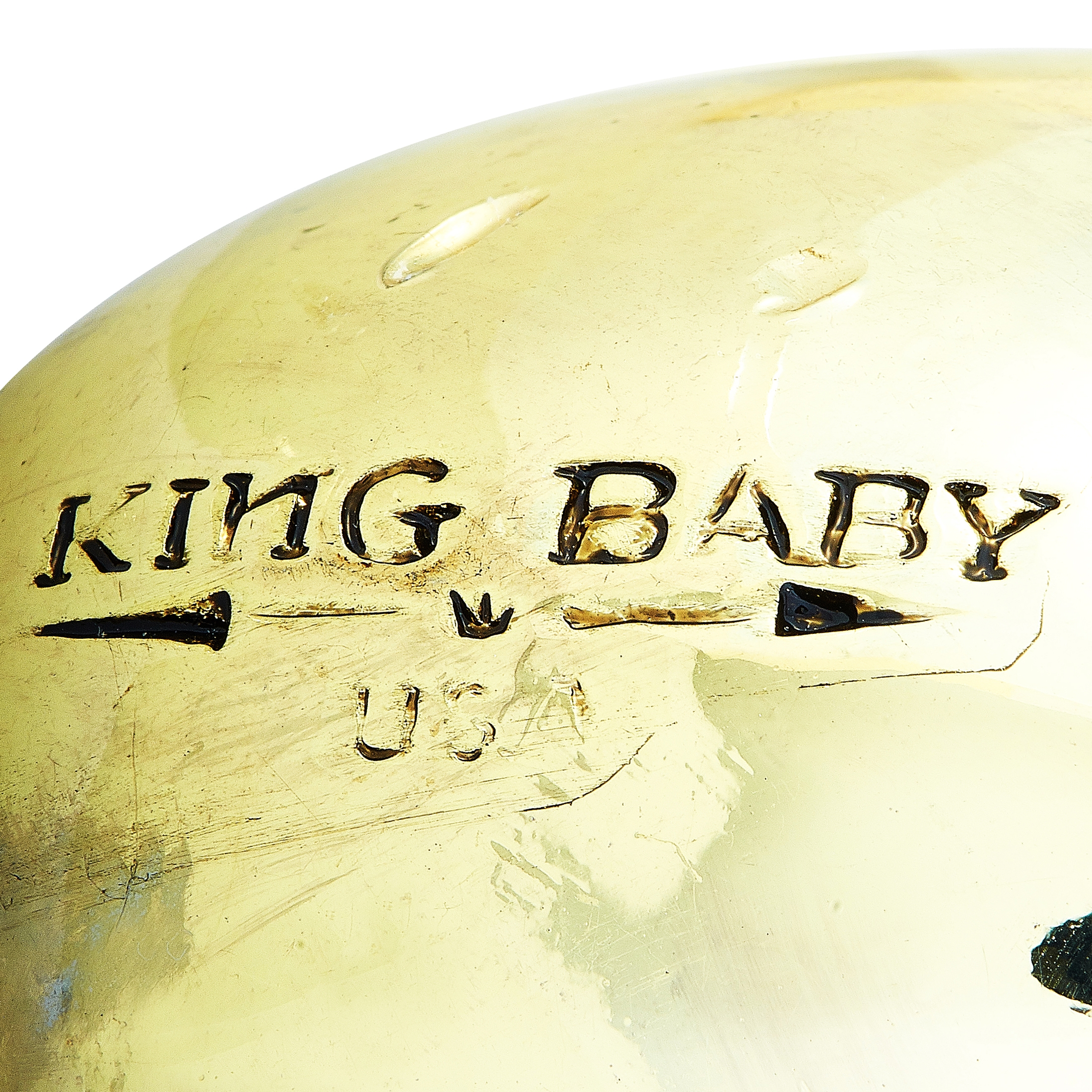 King Baby Skull Brass Alloy Candle Holder