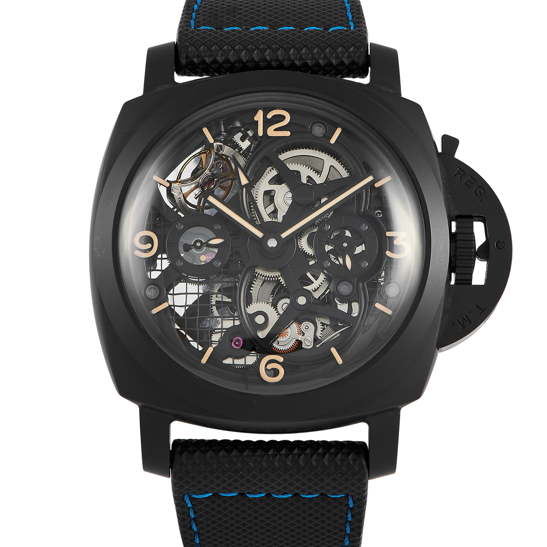 Officine Panerai Luminor 1950 Tourbillon GMT Ceramic Watch PAM00528