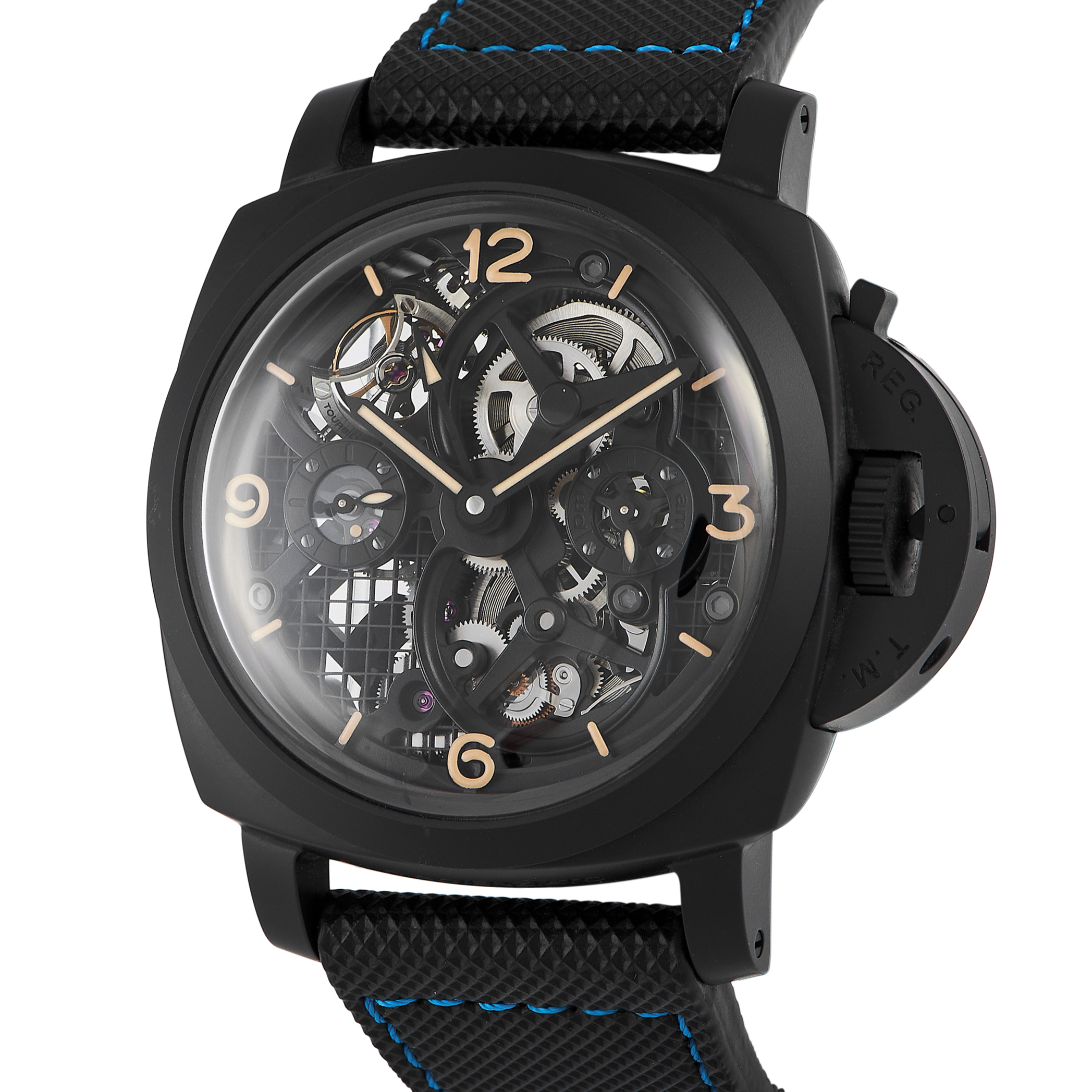 Officine Panerai Luminor 1950 Tourbillon GMT Ceramic Watch PAM00528 - Image 2