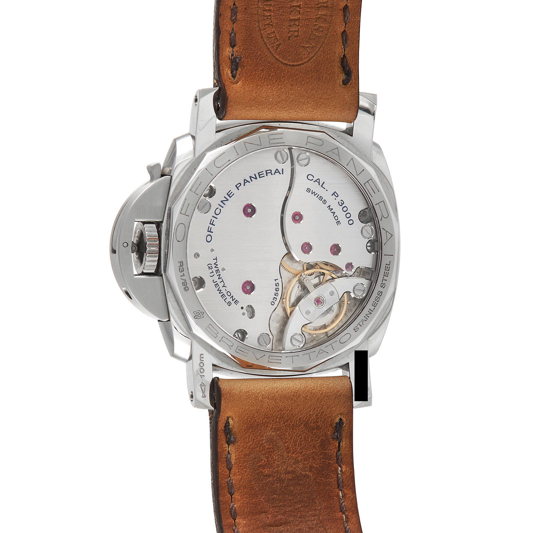 Officine Panerai Luminor 1950 3 Days Firenze Watch PAM605 - Image 3