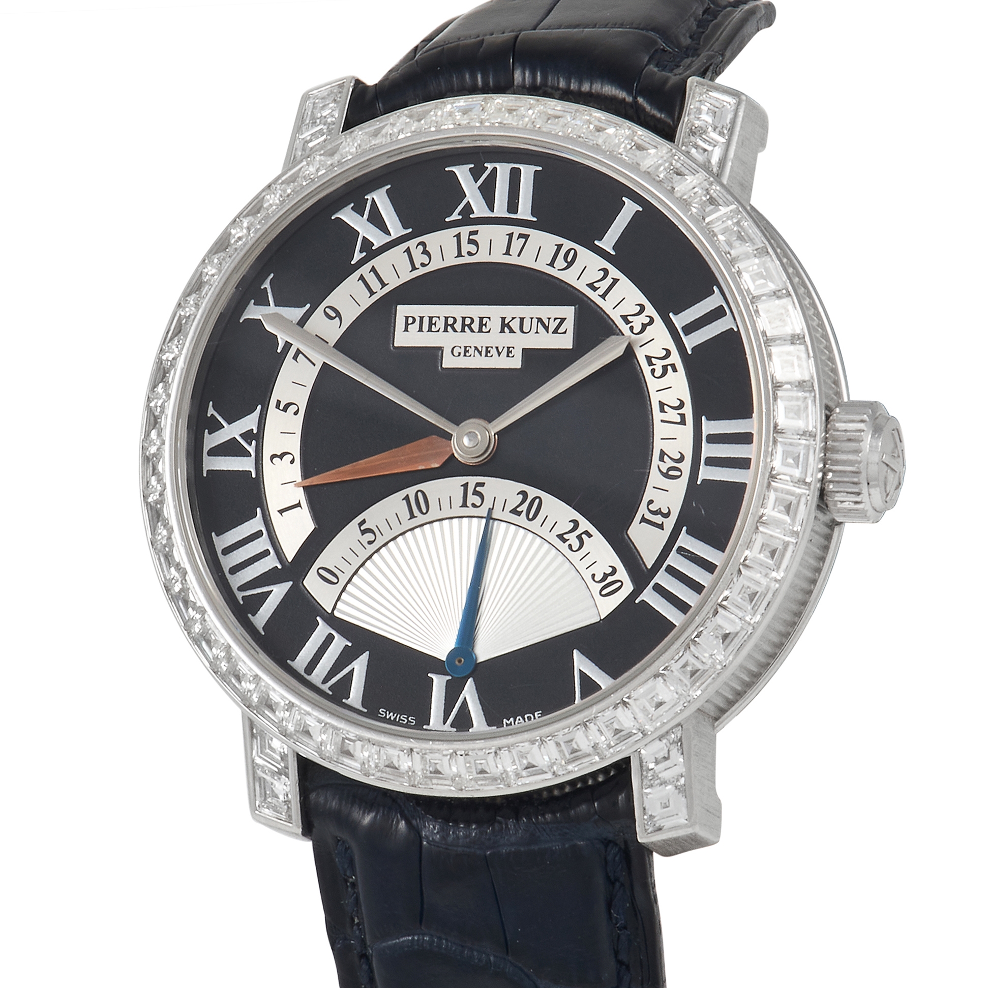 Pierre Kunz Spirit of Challenge Retrograde Diamond Watch PKA 011 SDR.3