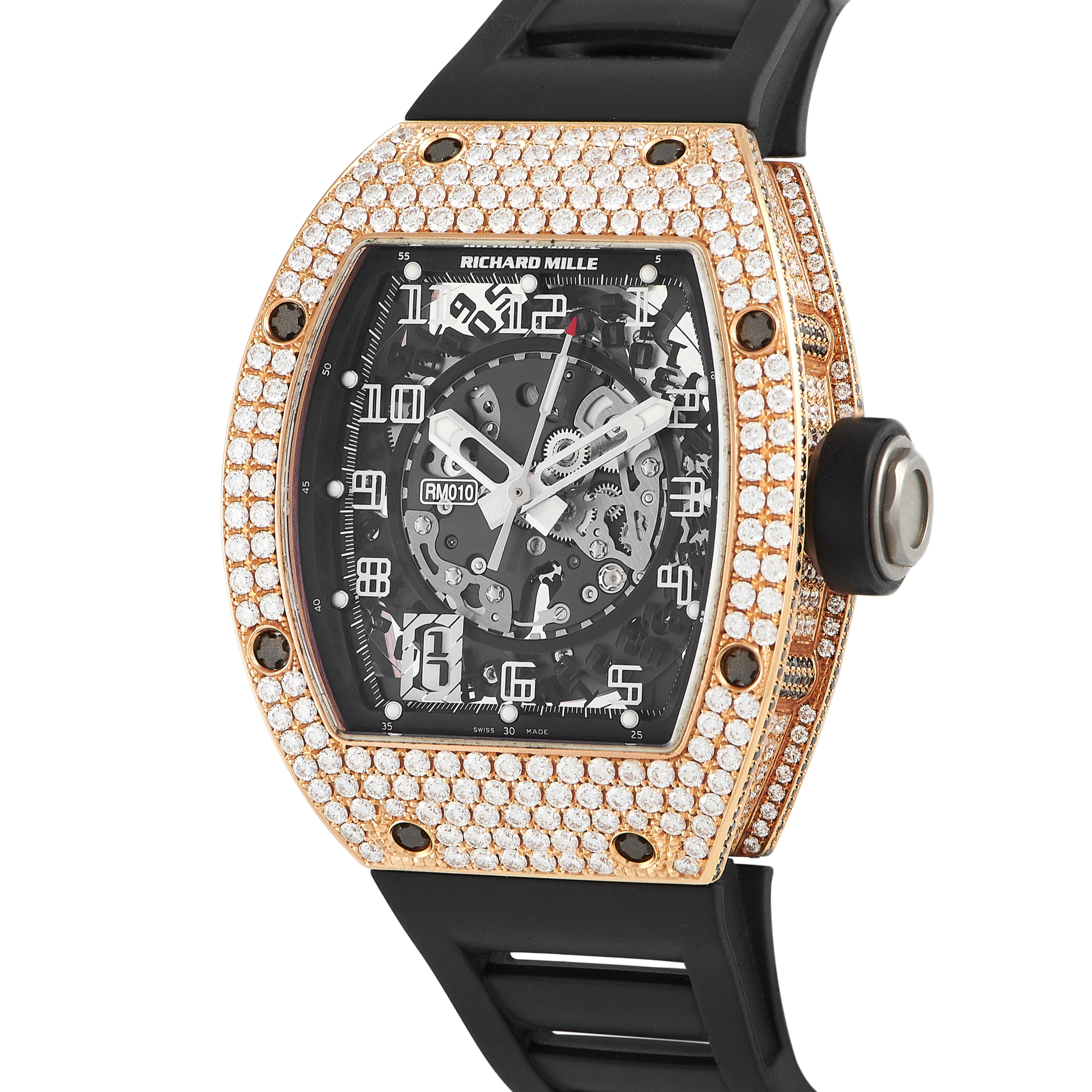 Richard Mille 18K Rose Gold Diamond Watch RM 010 AI RG - Image 2