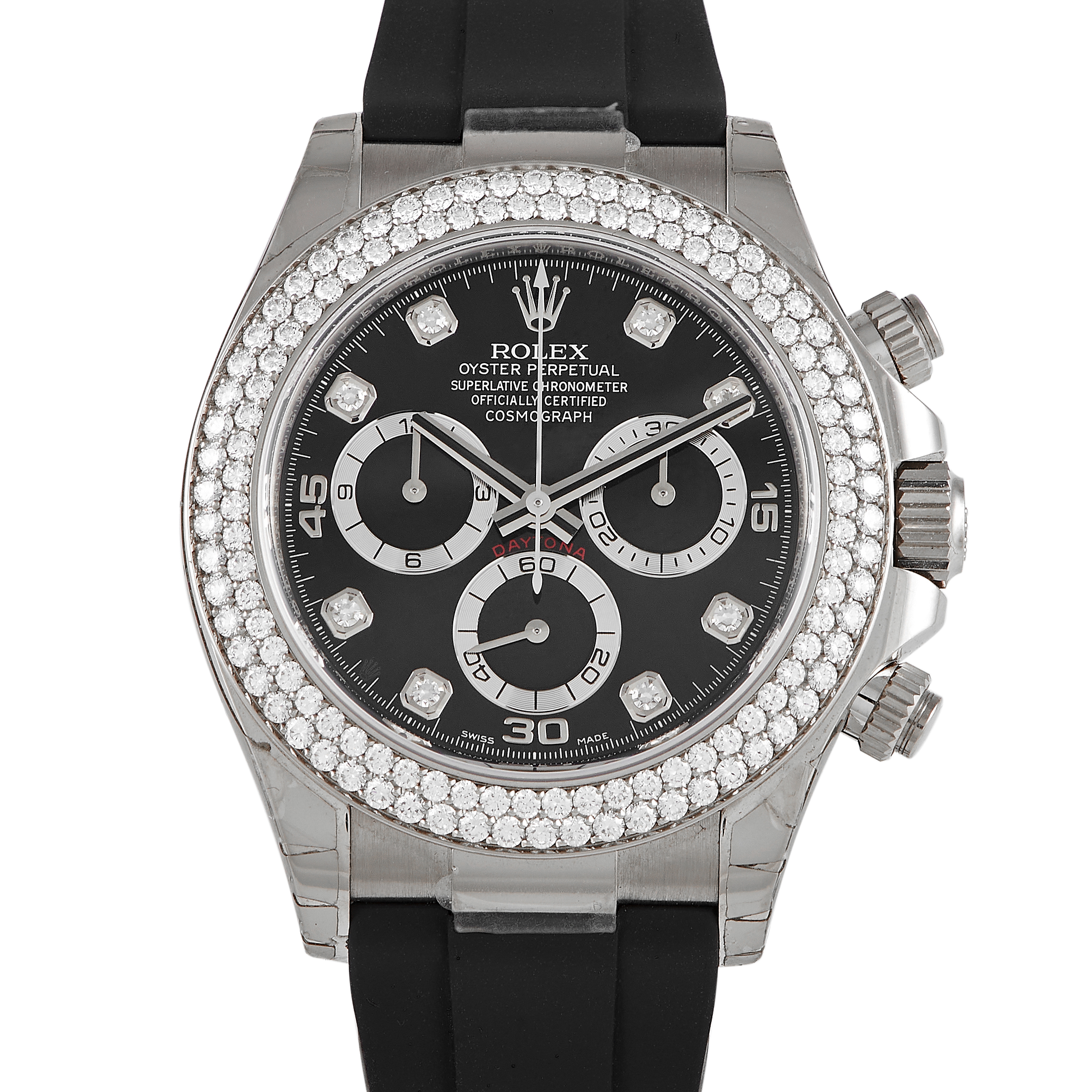 Rolex Daytona Diamond Bezel Watch 116589RBR