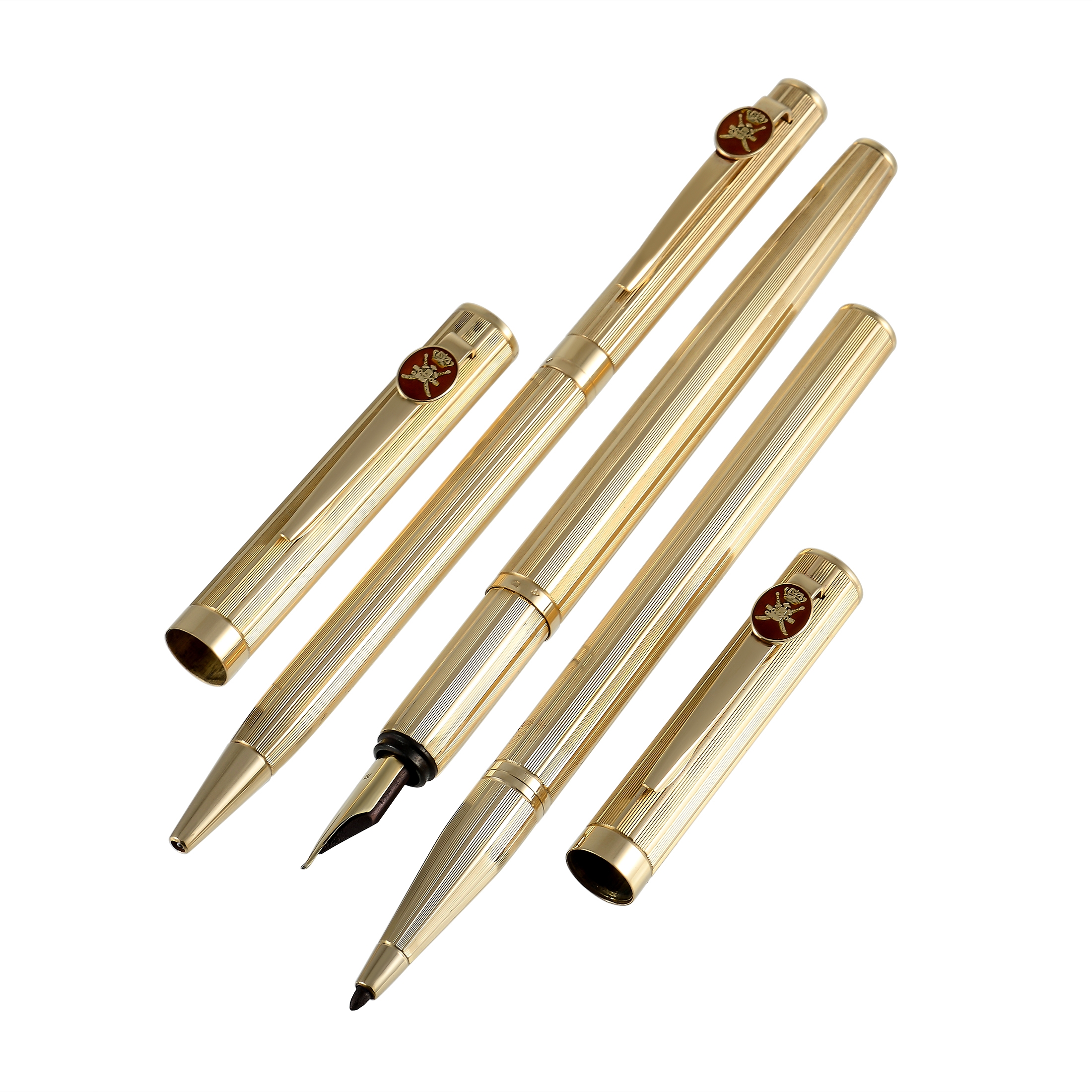 Royama 18K Yellow Gold Khanjar Pen Set