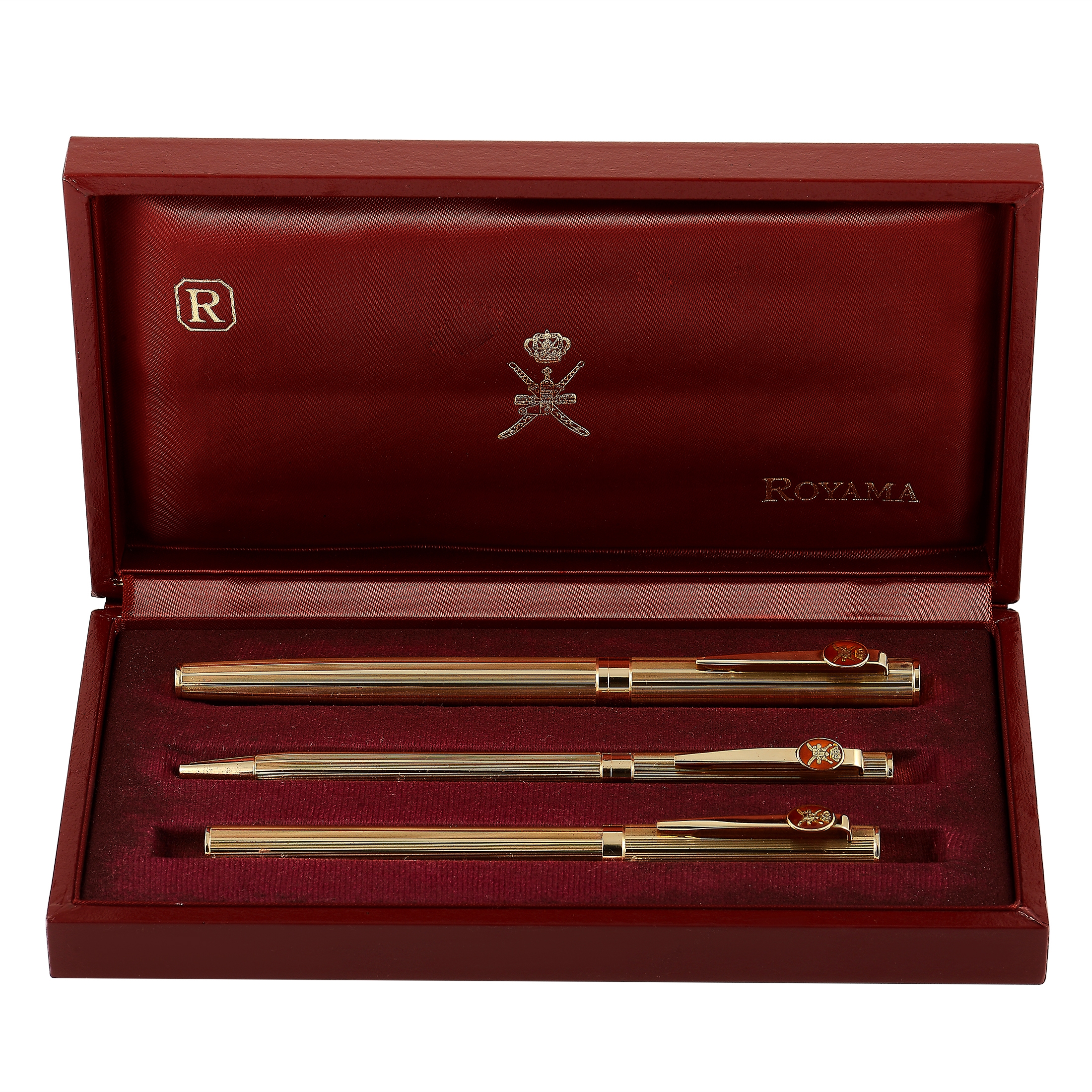 Royama 18K Yellow Gold Khanjar Pen Set