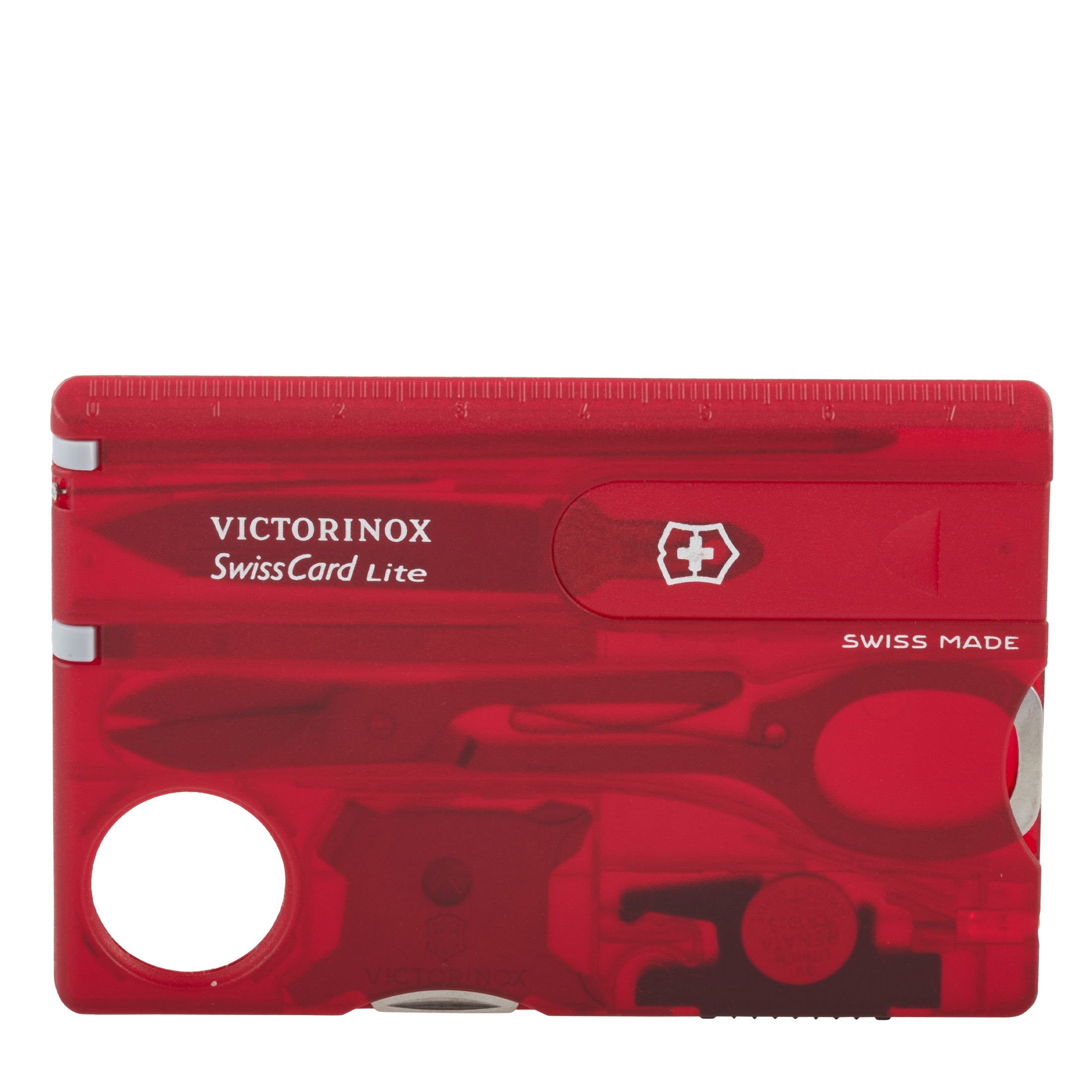 Victorinox Red Transparent Swiss Card Lite 0.7300.T