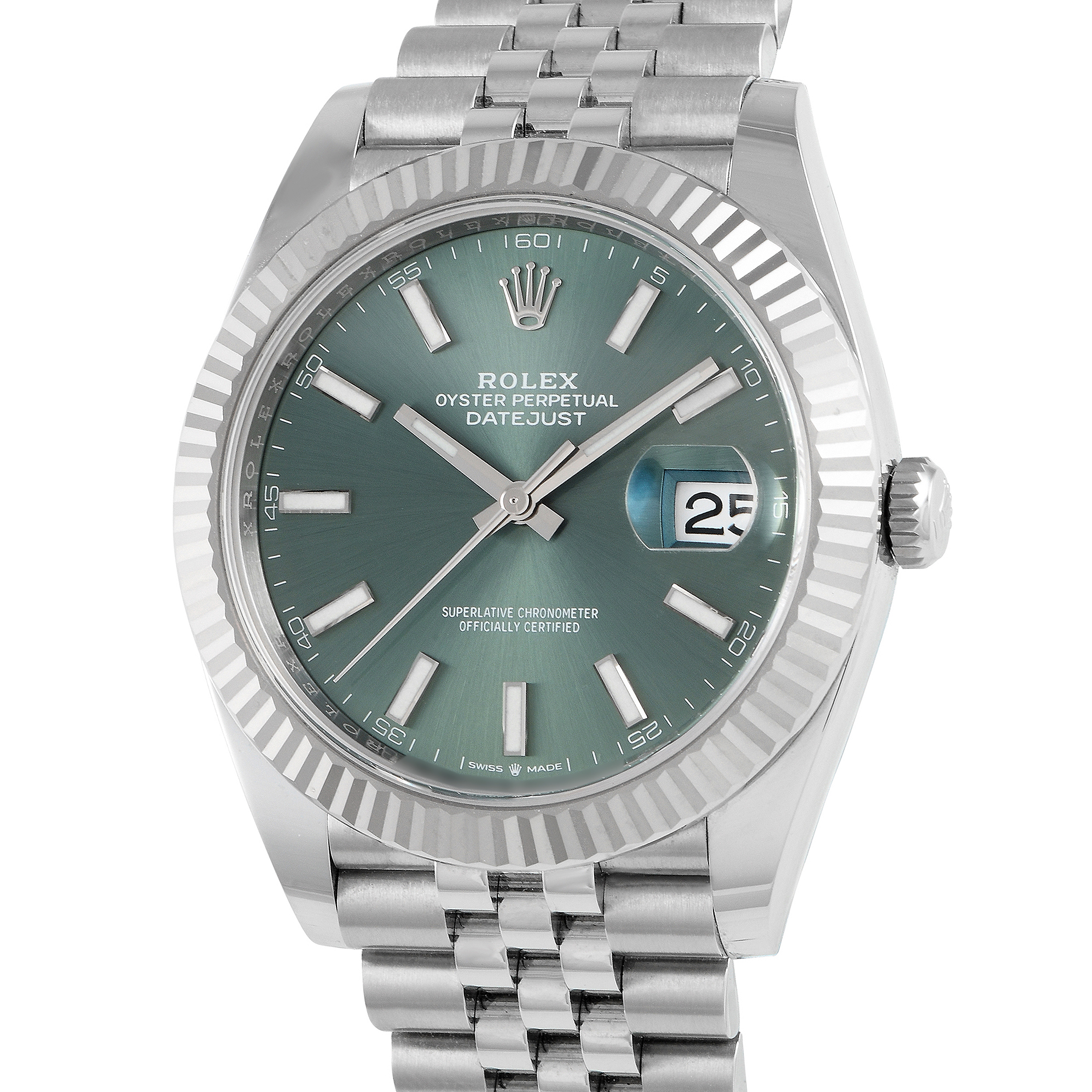 Rolex Datejust 41 Mint Green Dial Watch 126334 - Image 2