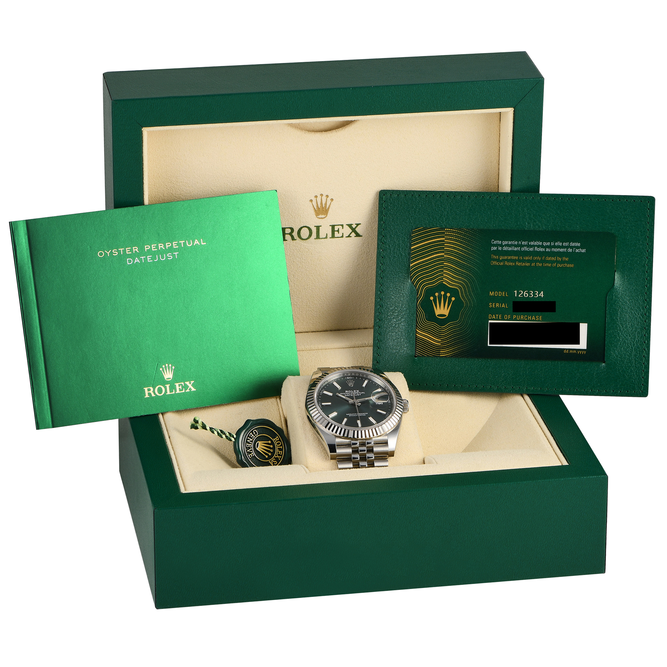 Rolex Datejust 41 Mint Green Dial Watch 126334 - Image 5