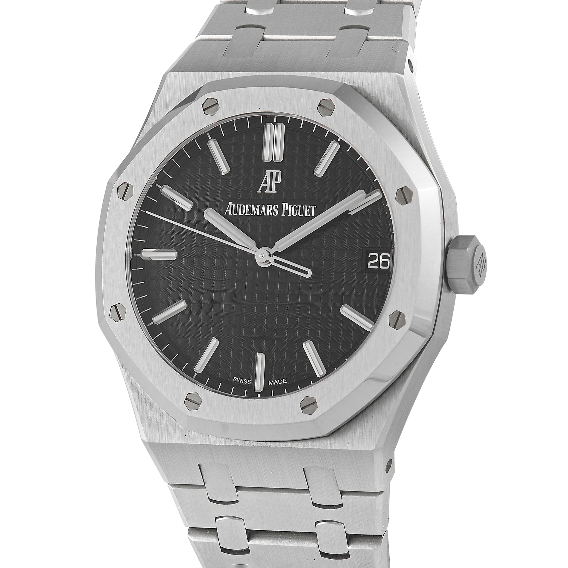 Audemars Piguet Royal Oak Black Dial Watch 15500ST.OO.1220ST.03 - Image 2