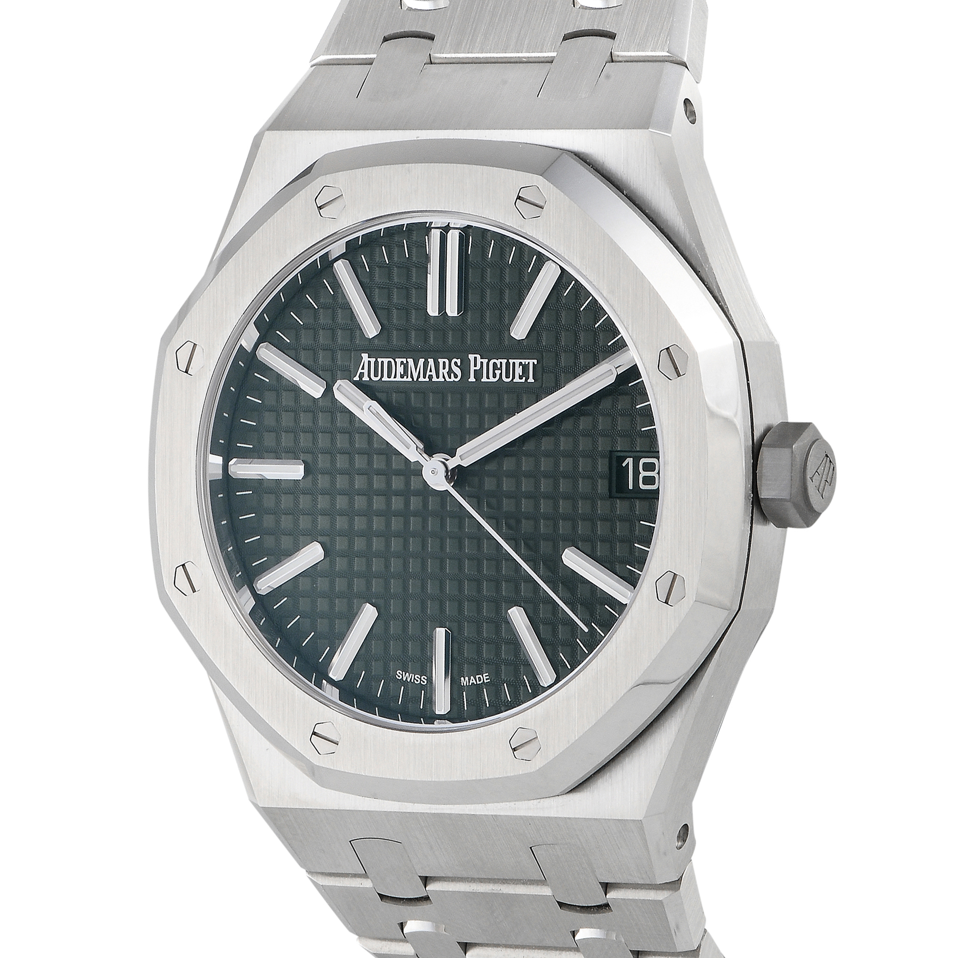 Audemars Piguet Royal Oak 50th Anniversary Green Dial Watch 15510ST.OO.1320ST.04