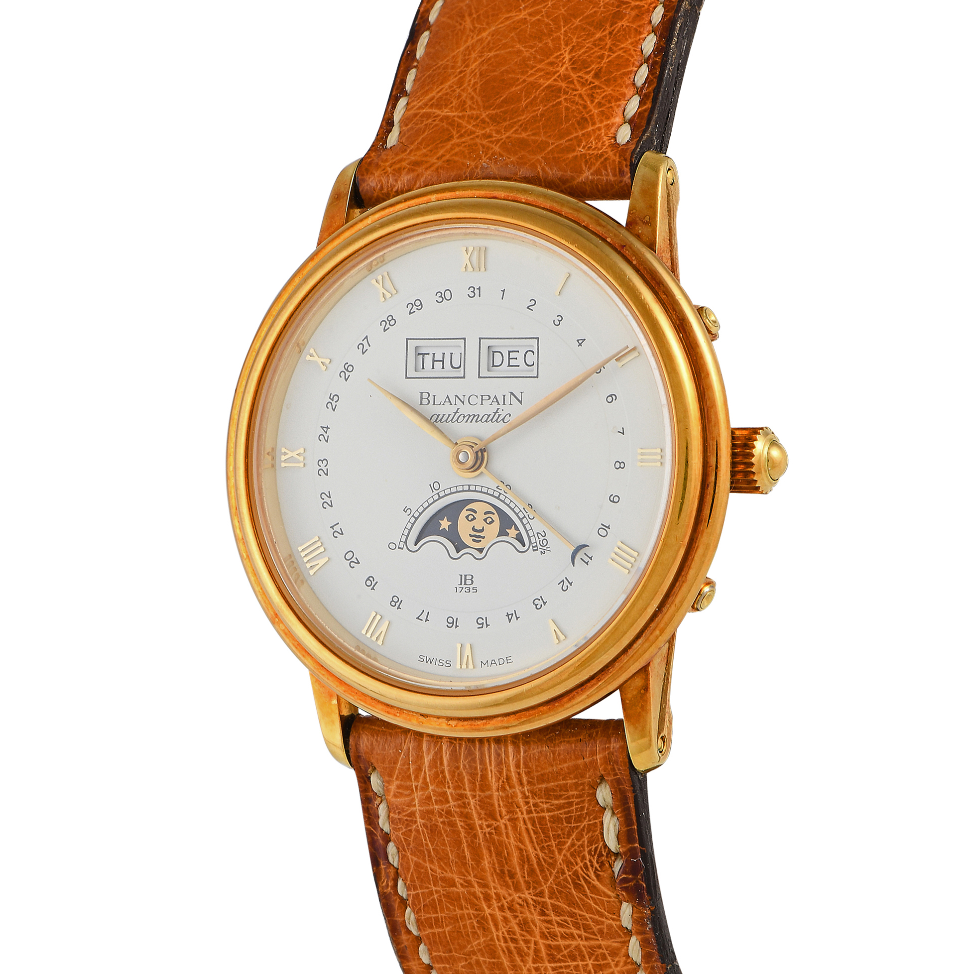 Blancpain Villeret Triple Date Moonphase Watch 6553-1418-58