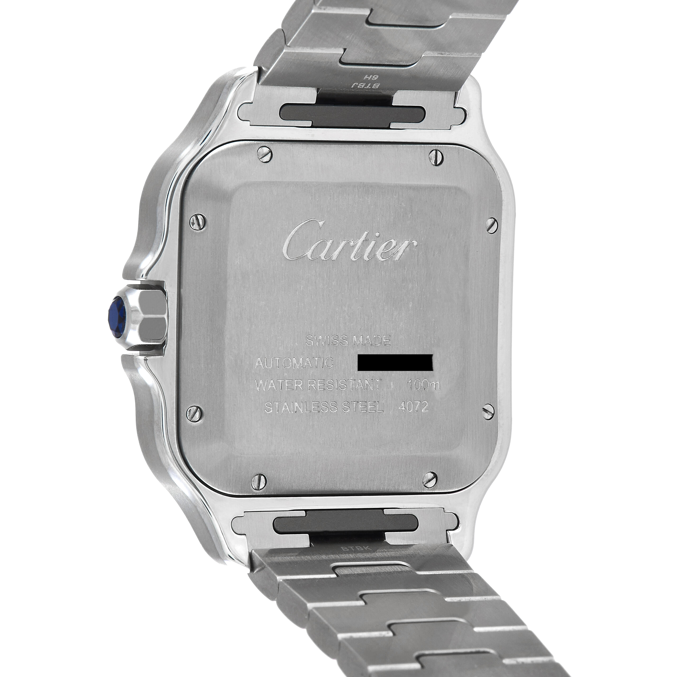 Cartier Santos de Cartier Blue Dial Large Model Watch WSSA0030