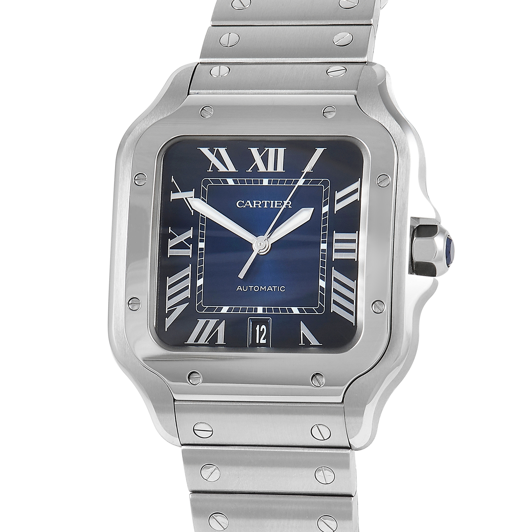 Cartier Santos de Cartier Blue Dial Large Model Watch WSSA0030