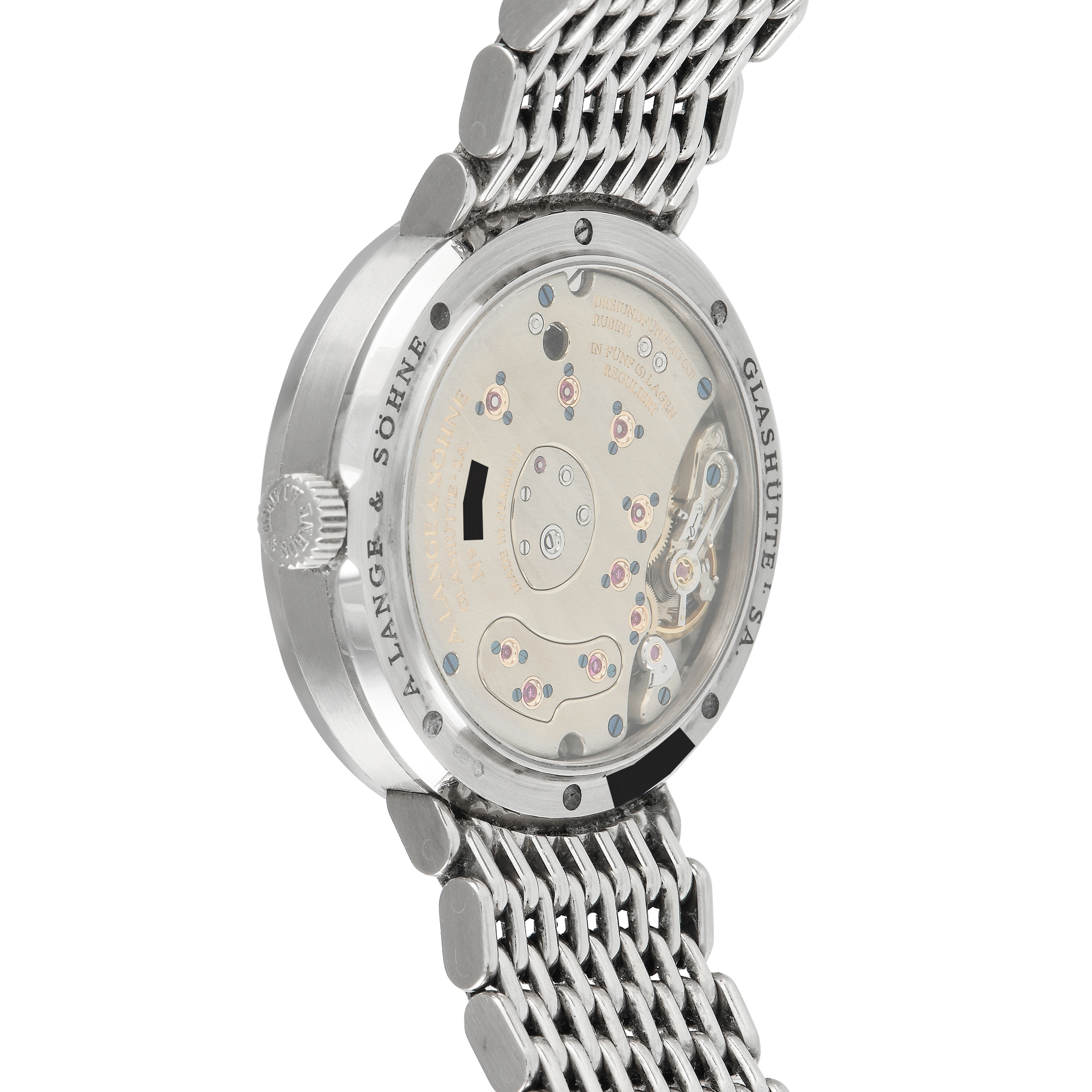 A. Lange & Sohne Soirée Lange 1 White Gold Mother of Pearl Dial Watch 160.029 - Image 3
