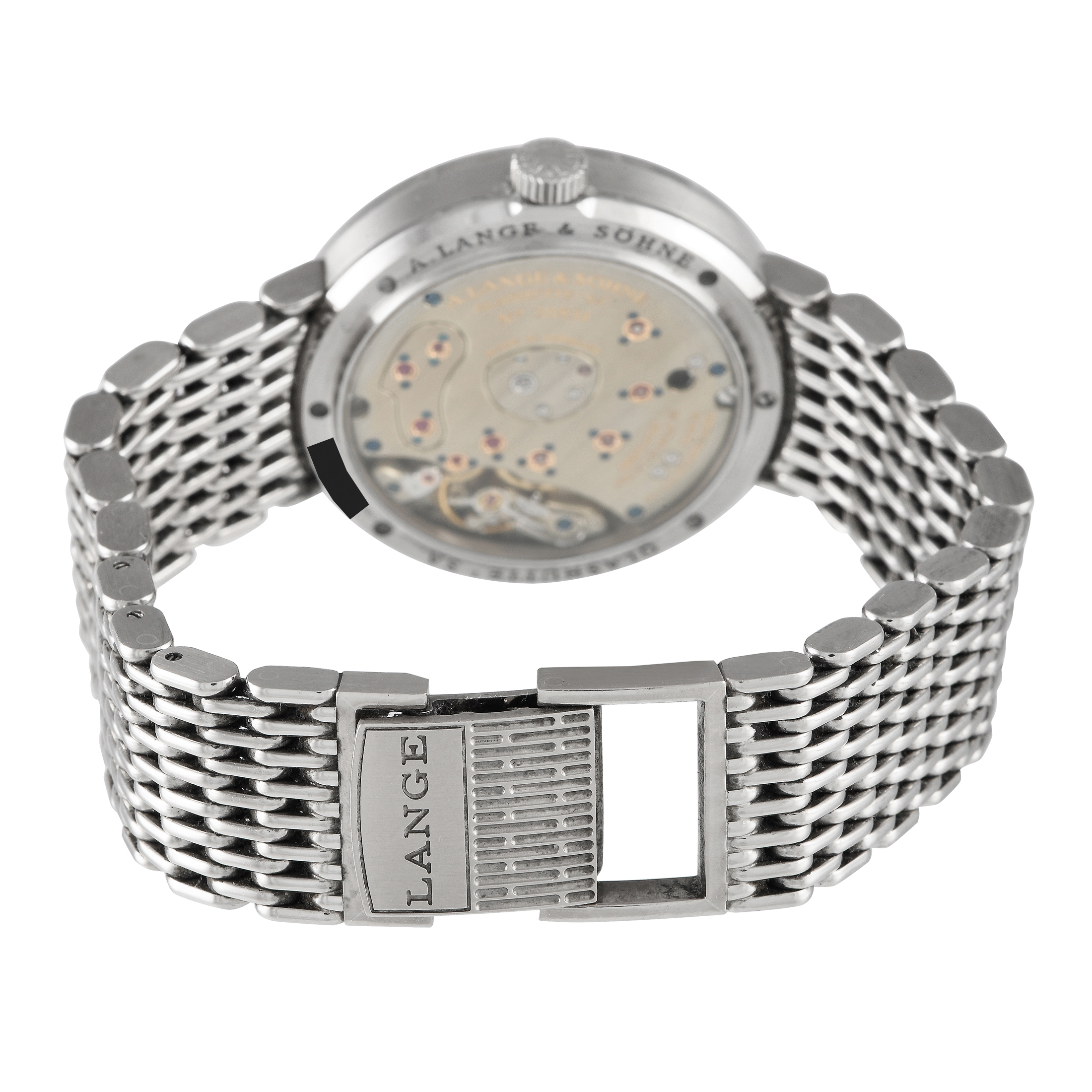 A. Lange & Sohne Soirée Lange 1 White Gold Mother of Pearl Dial Watch 160.029 - Image 4