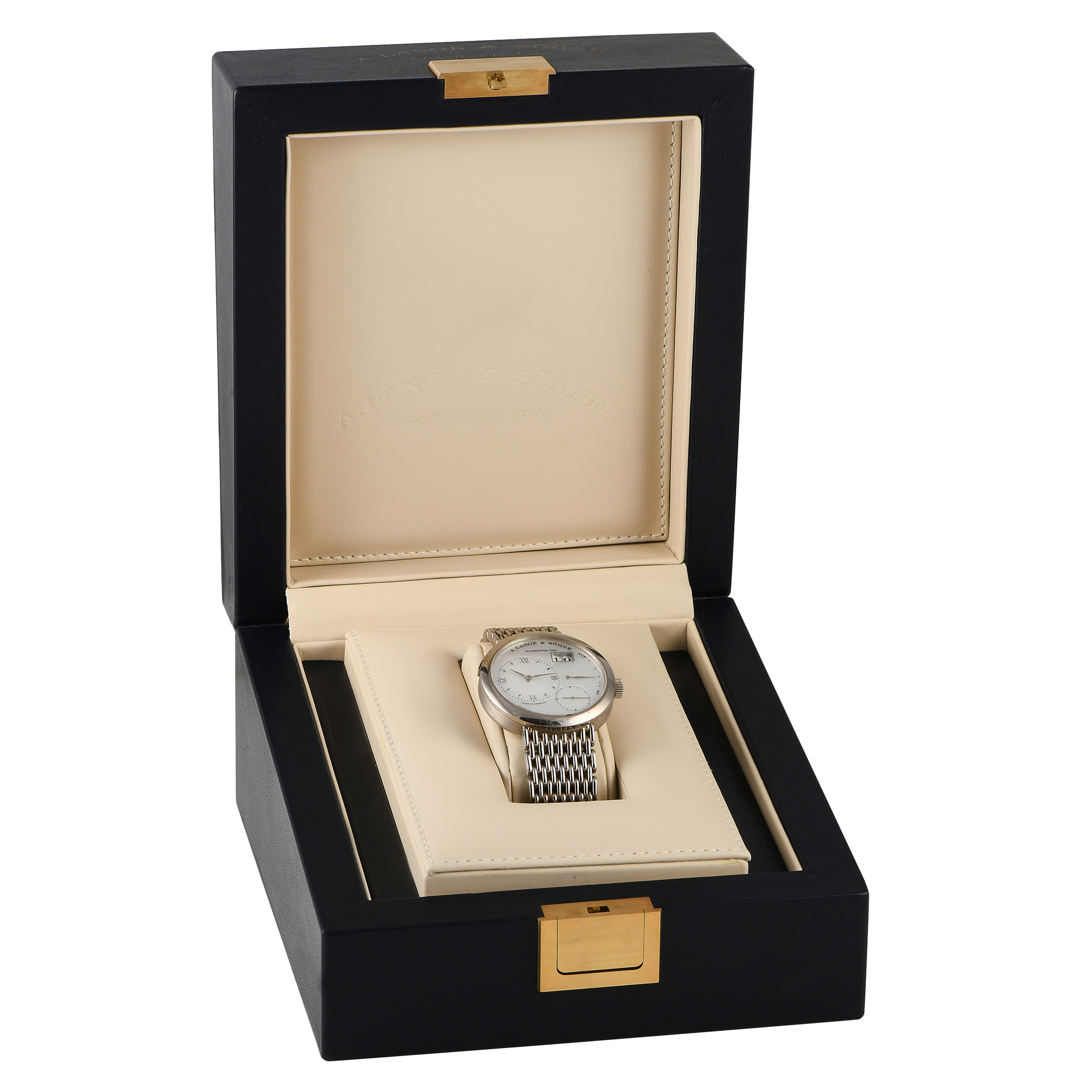 A. Lange & Sohne Soirée Lange 1 White Gold Mother of Pearl Dial Watch 160.029 - Image 5