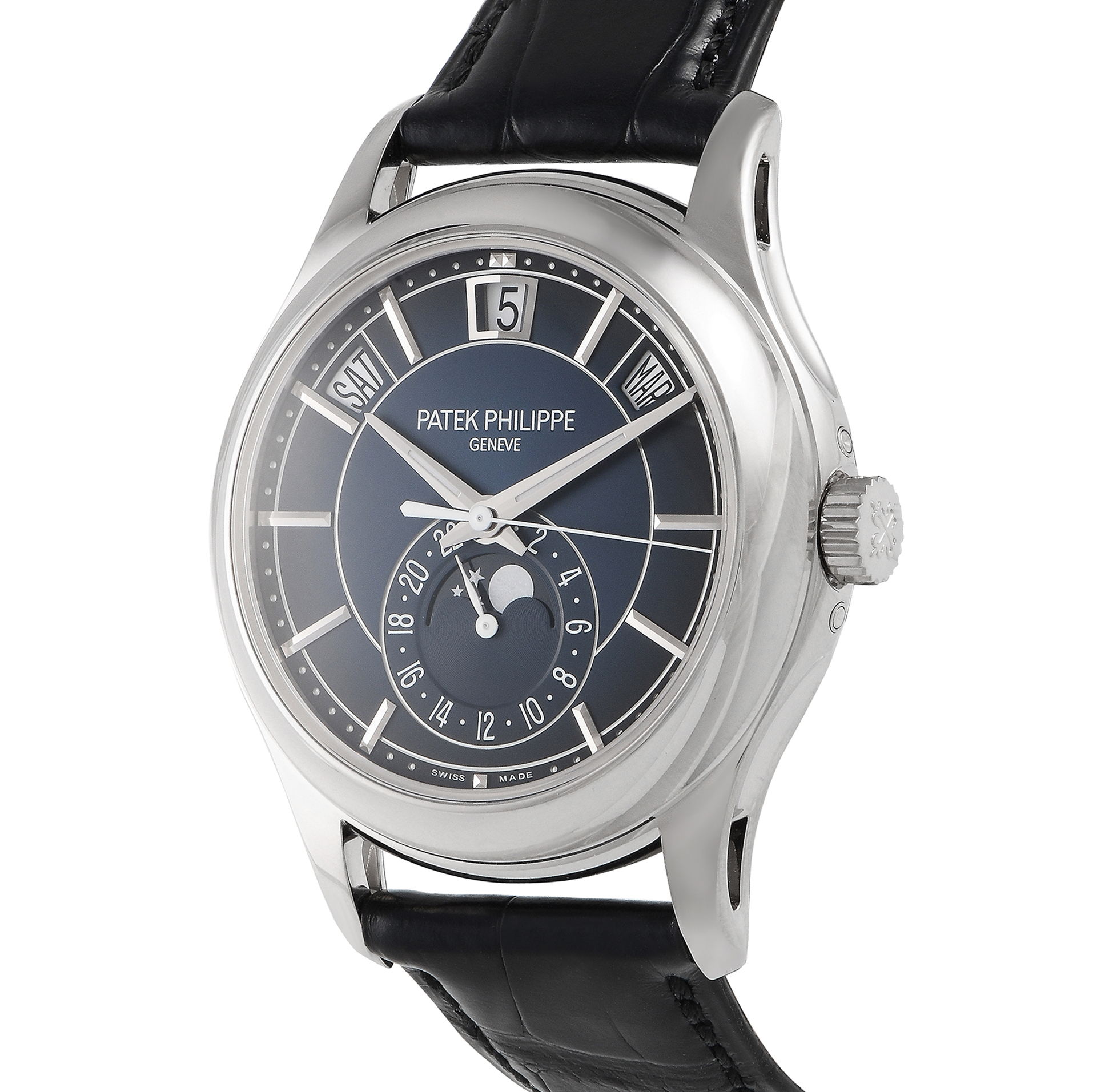 Patek Philippe Complications Moon Phase Annual Calendar Watch 5205G-013 - Image 2