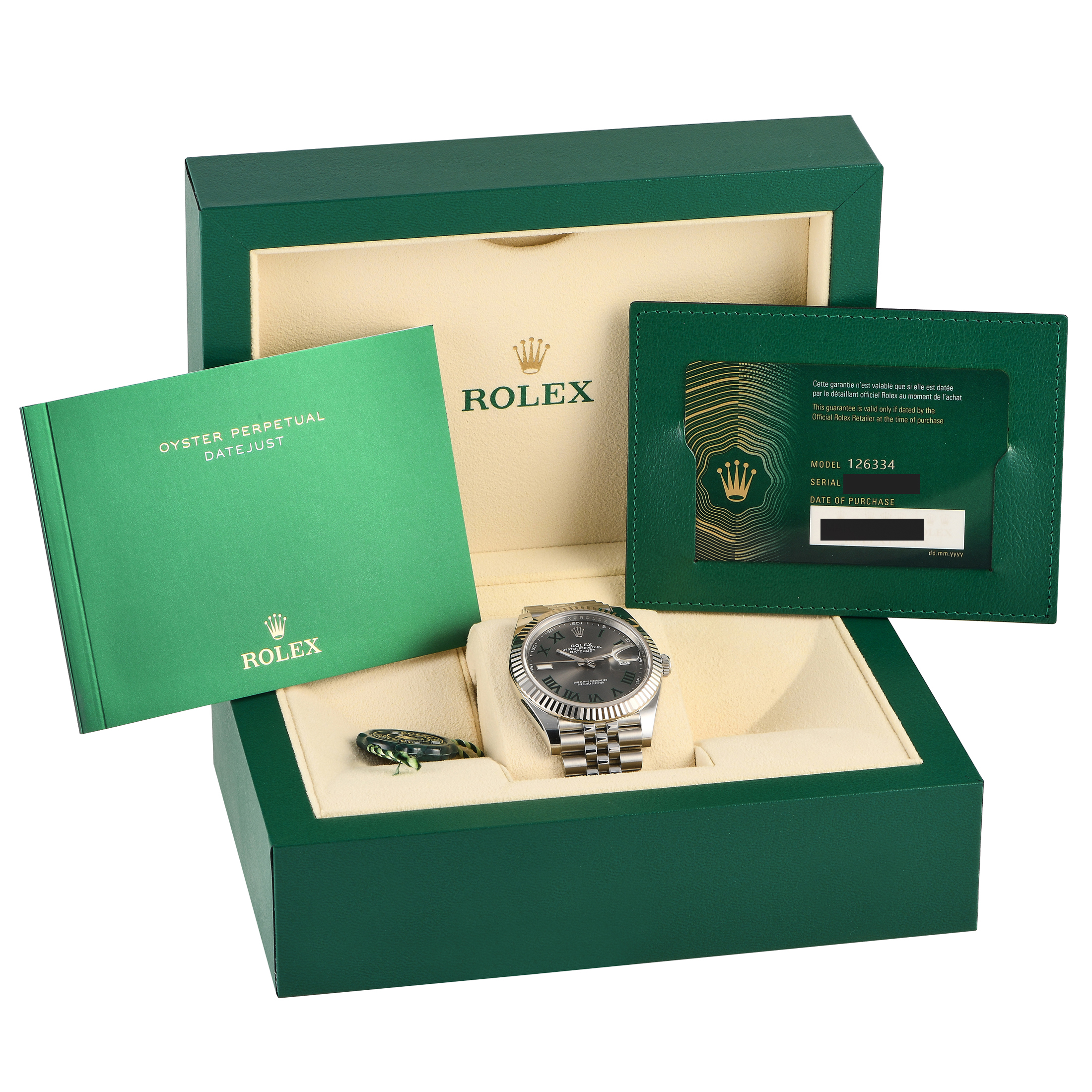 Rolex Datejust 41 Slate Roman Dial Watch 126334 - Image 5