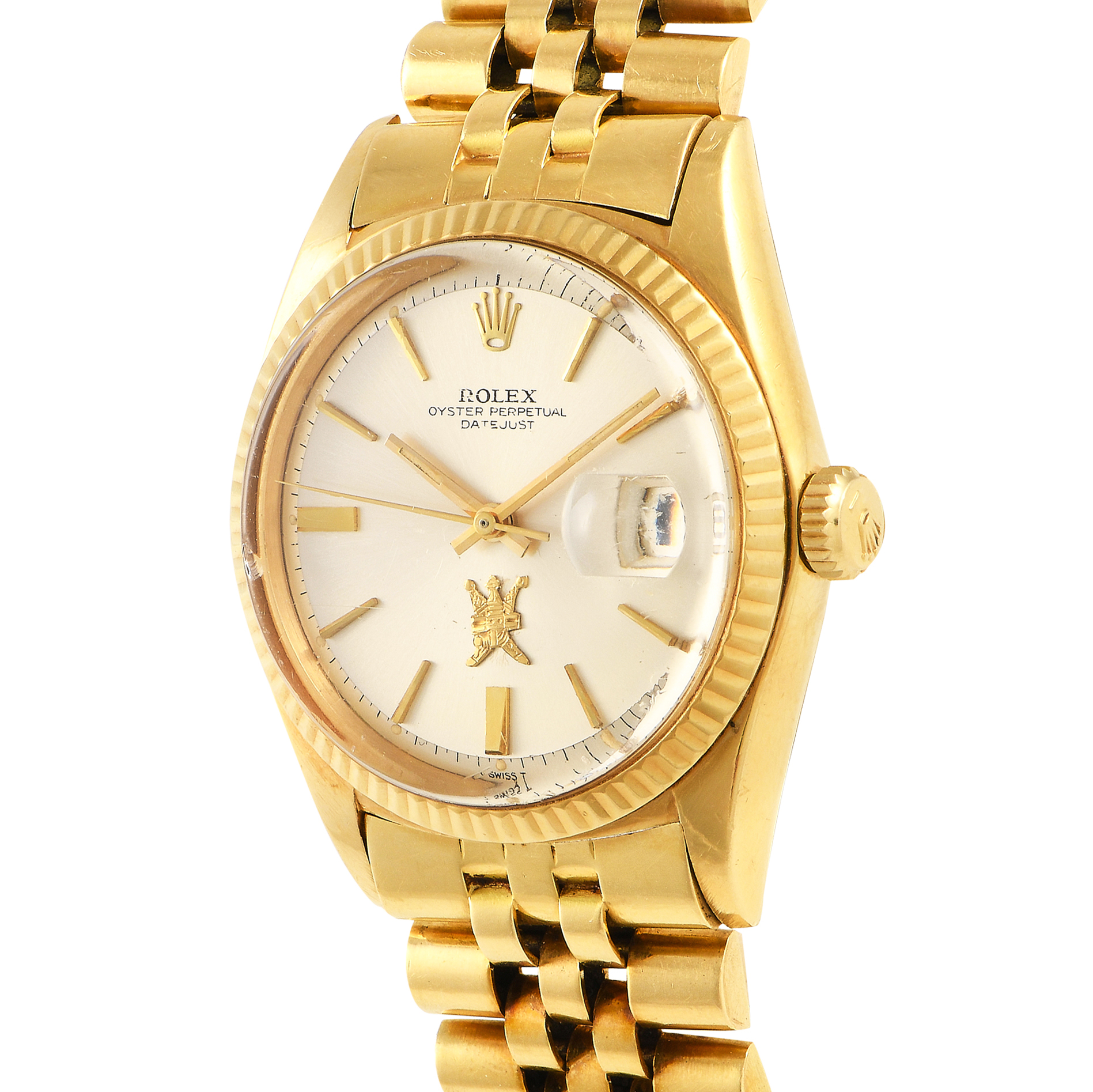 Rolex Datejust Khanjar Dial Yellow Gold Watch 1600 - Image 2