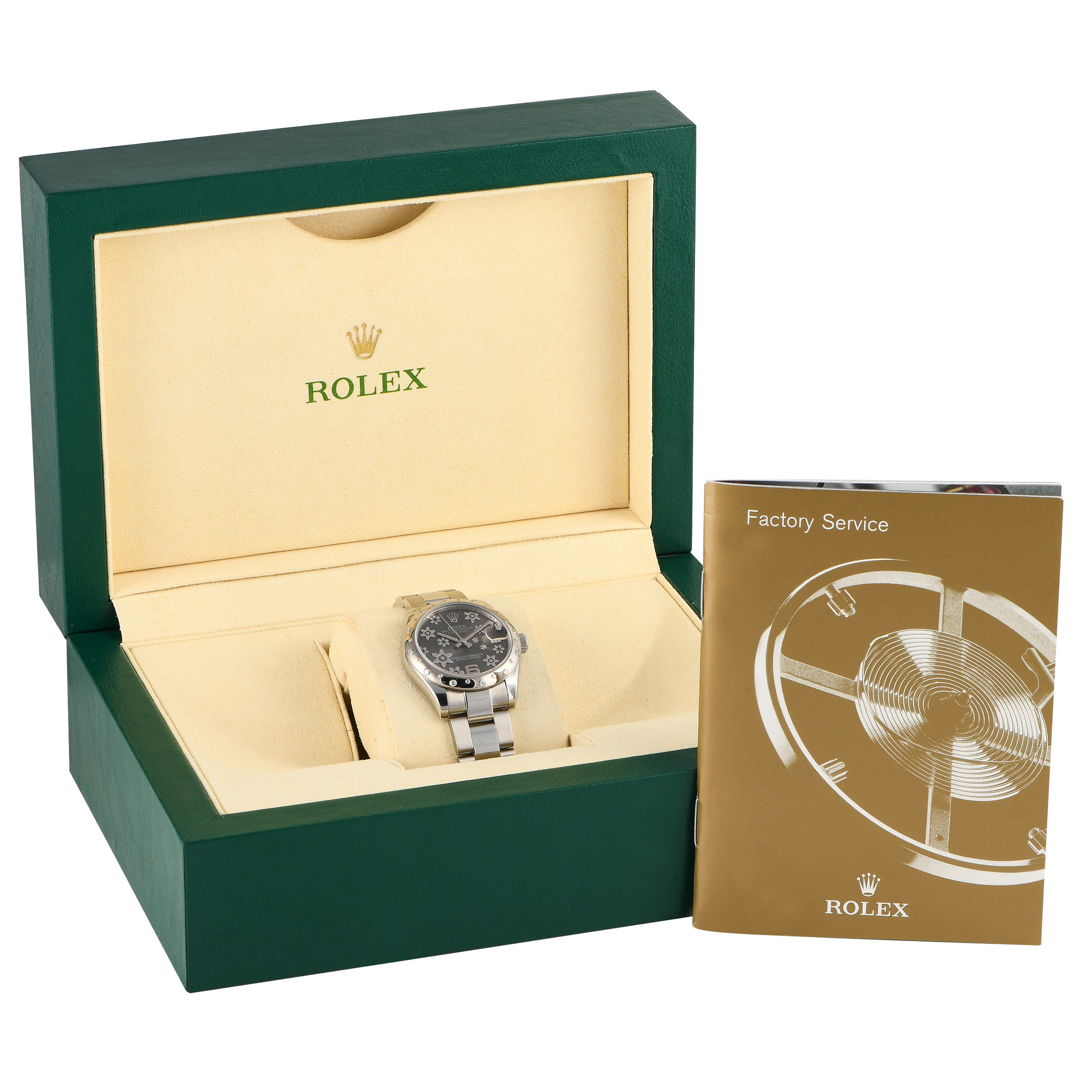 Rolex Datejust 31 Floral Dial Diamond Ladies Watch 178344 - Image 5